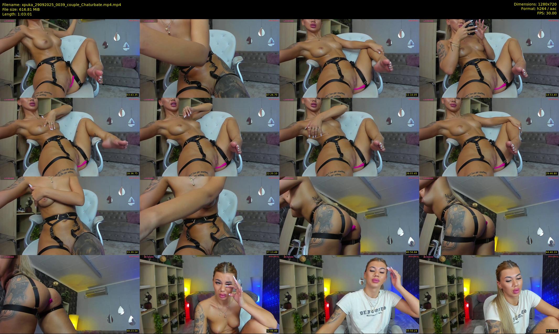 xpuka — 64 minute Chaturbate couple cam show recording, 720p, Sep 29, 2025