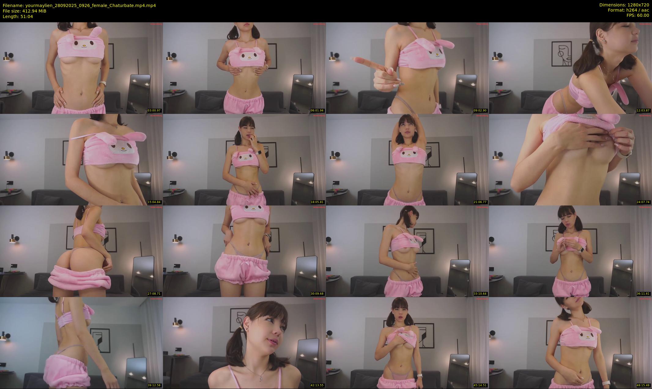 yourmaylien — 52 minute Chaturbate female cam show recording, 720p, Sep 28, 2025