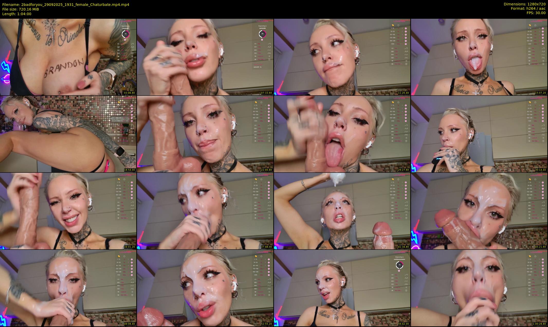 2badforyou — 64 minute Chaturbate couple cam show recording, 720p, Sep 29, 2025