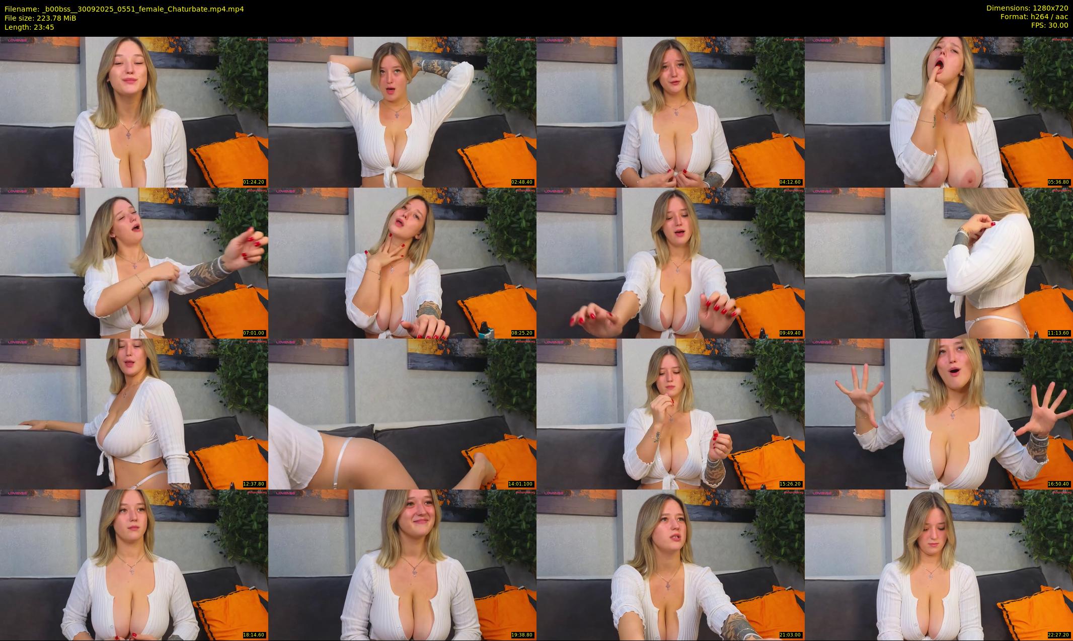 _b00bss_ — 24 minute Chaturbate female cam show recording, 720p, Sep 30, 2025