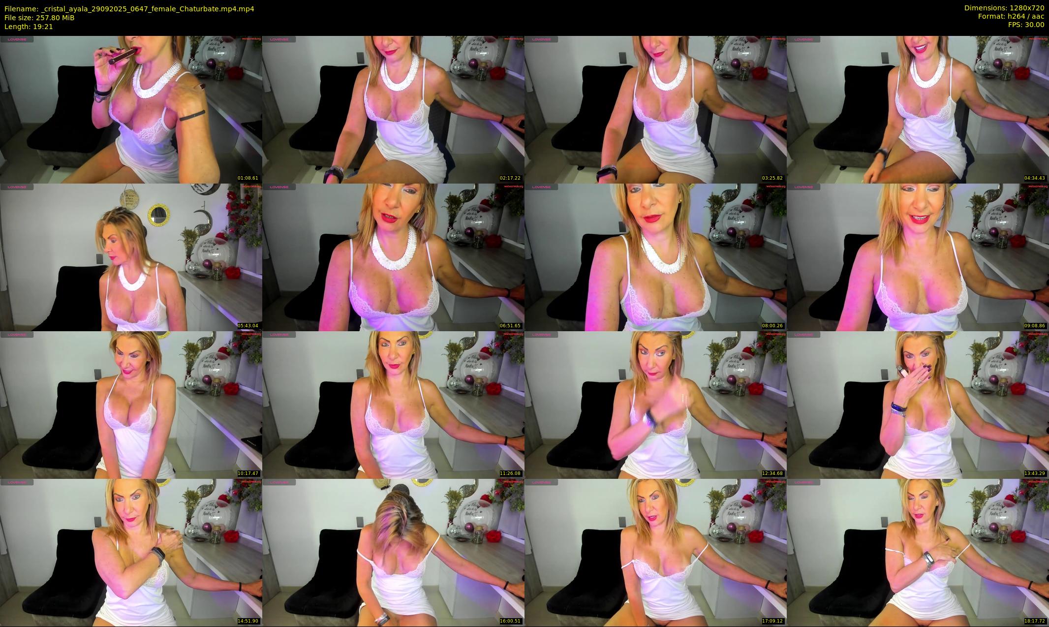 _cristal_ayala — 20 minute Chaturbate female cam show recording, 720p, Sep 29, 2025