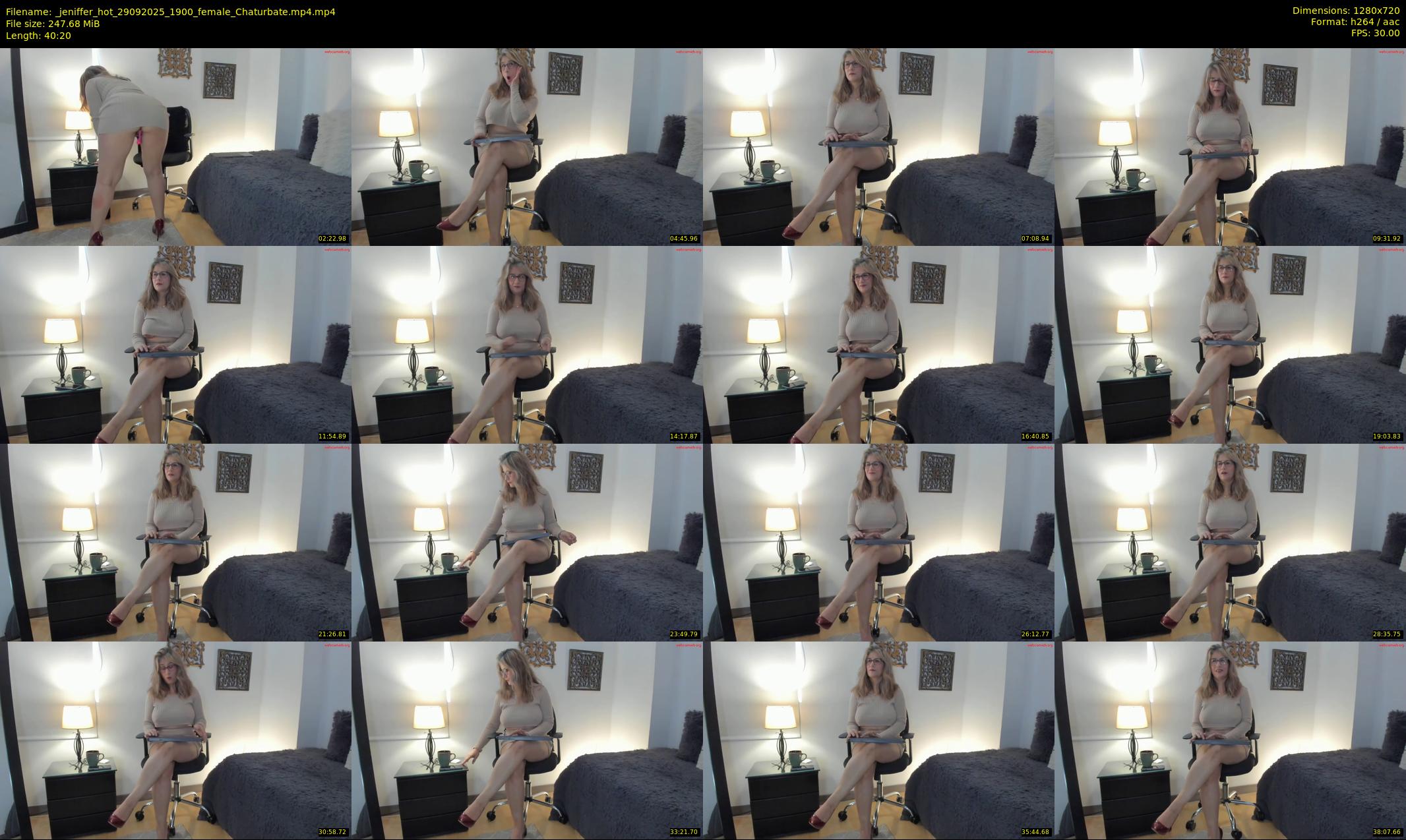 _jeniffer_hot — 41 minute Chaturbate female cam show recording, 720p, Sep 29, 2025