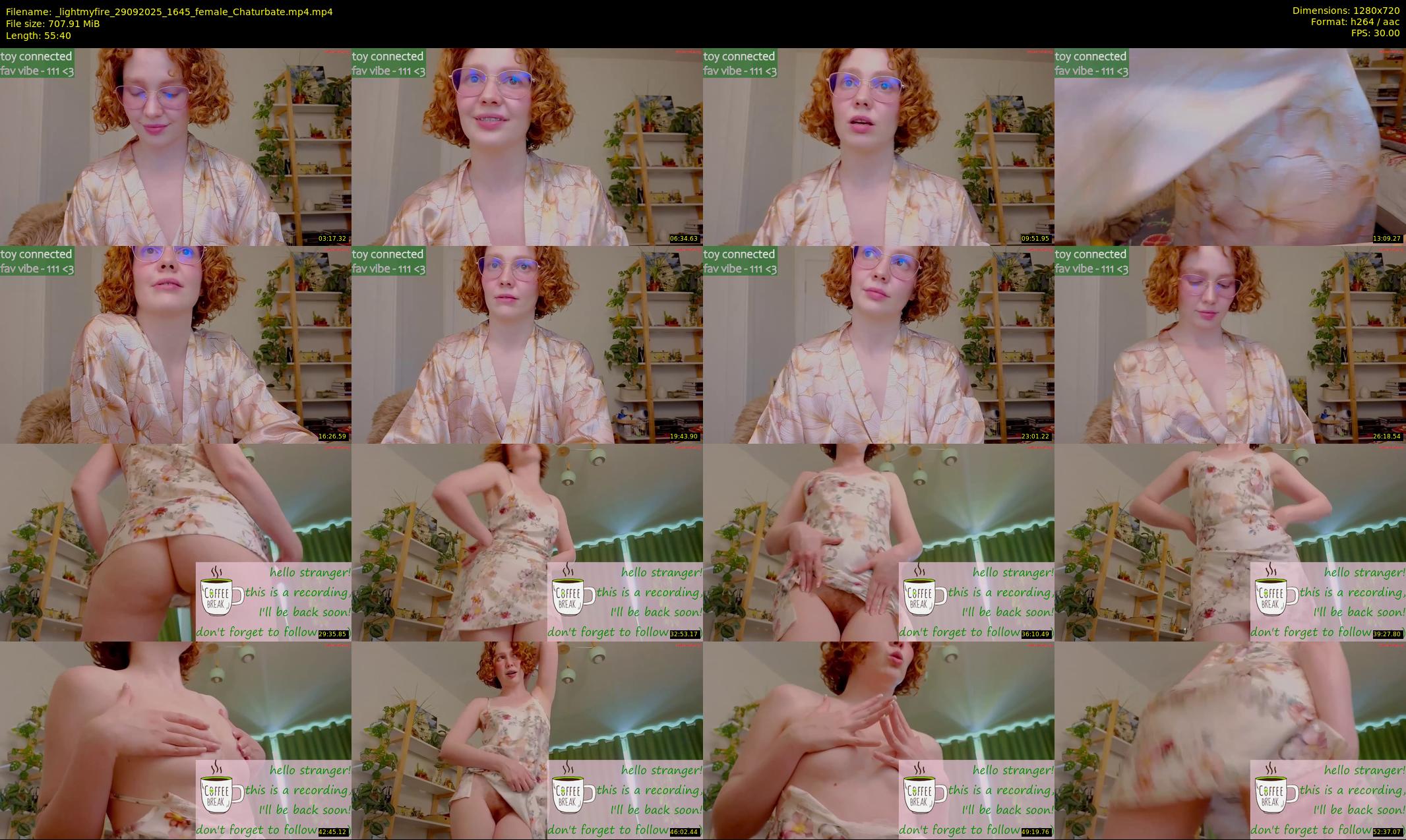 _lightmyfire — 56 minute Chaturbate female cam show recording, 720p, Sep 29, 2025