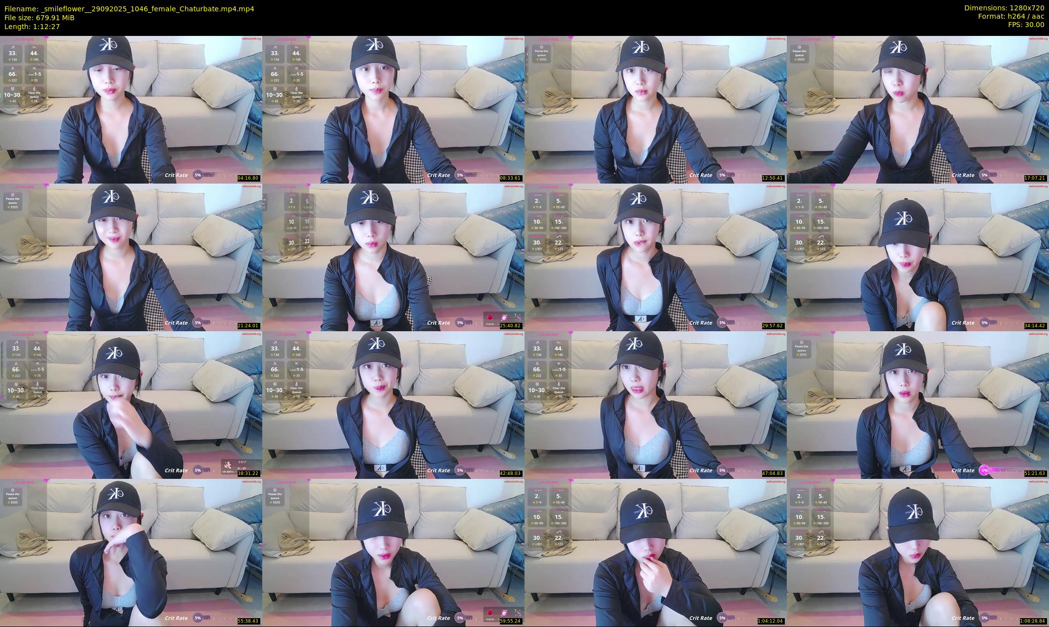 _smileflower_ — 73 minute Chaturbate female cam show recording, 720p, Sep 29, 2025