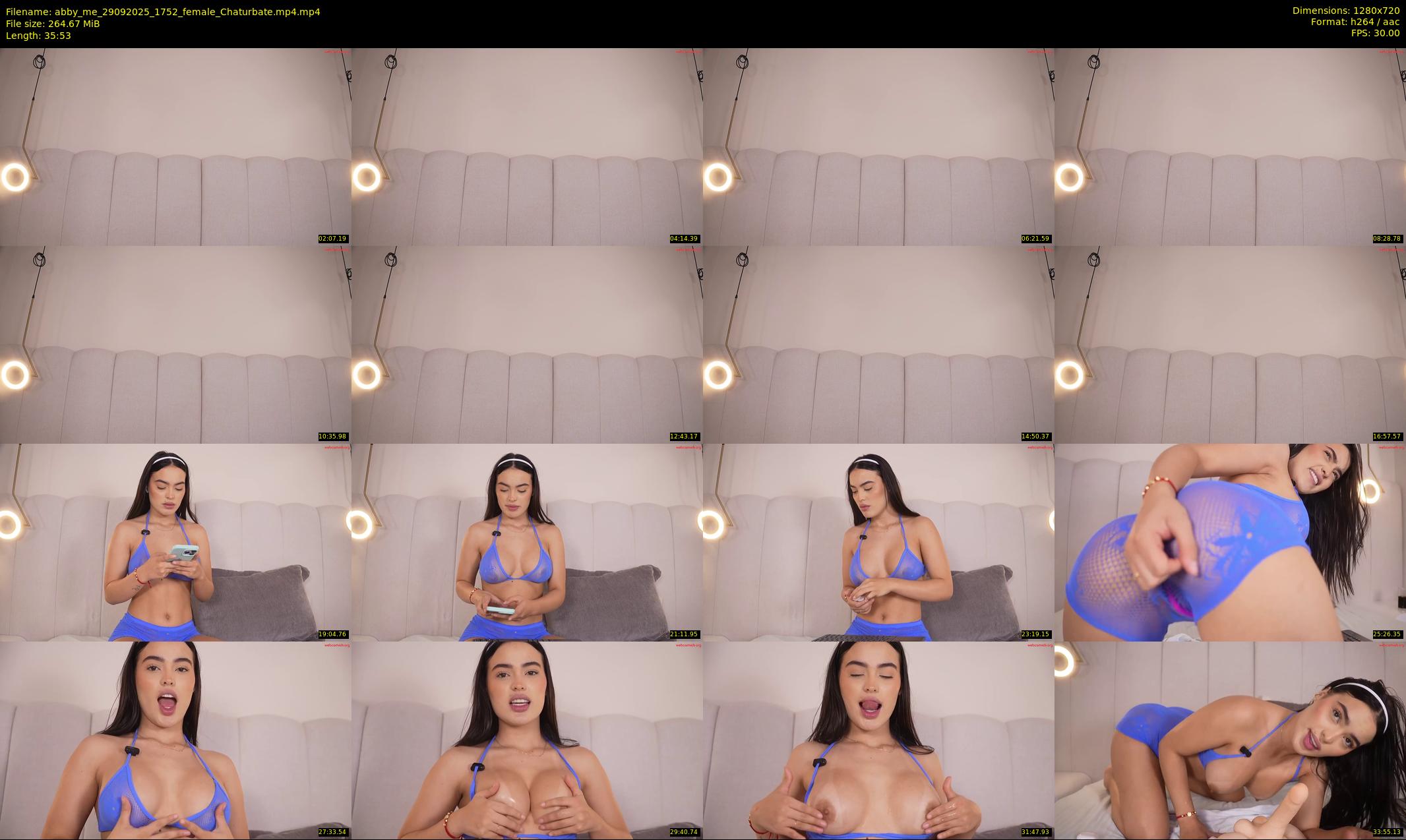 abby_me — 36 minute Chaturbate female cam show recording, 720p, Sep 29, 2025