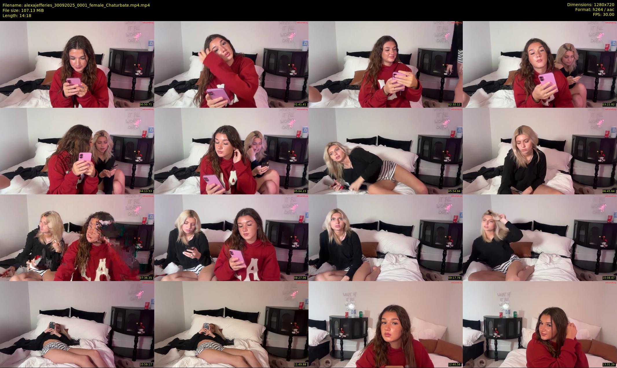 alexajefferies — 15 minute Chaturbate female cam show recording, 720p, Sep 30, 2025