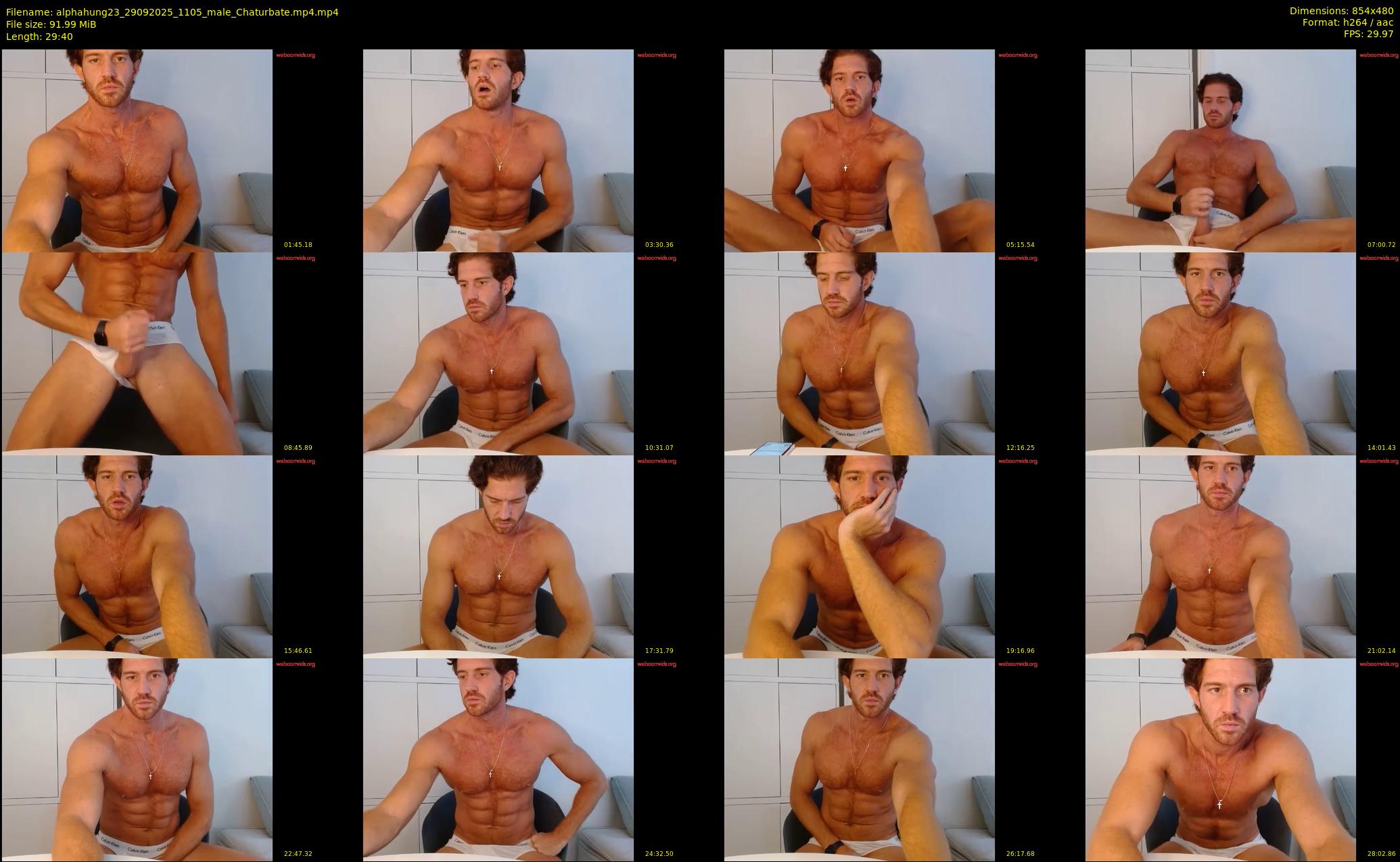 alphahung23 — 30 minute Chaturbate male cam show recording, 480p, Sep 29, 2025