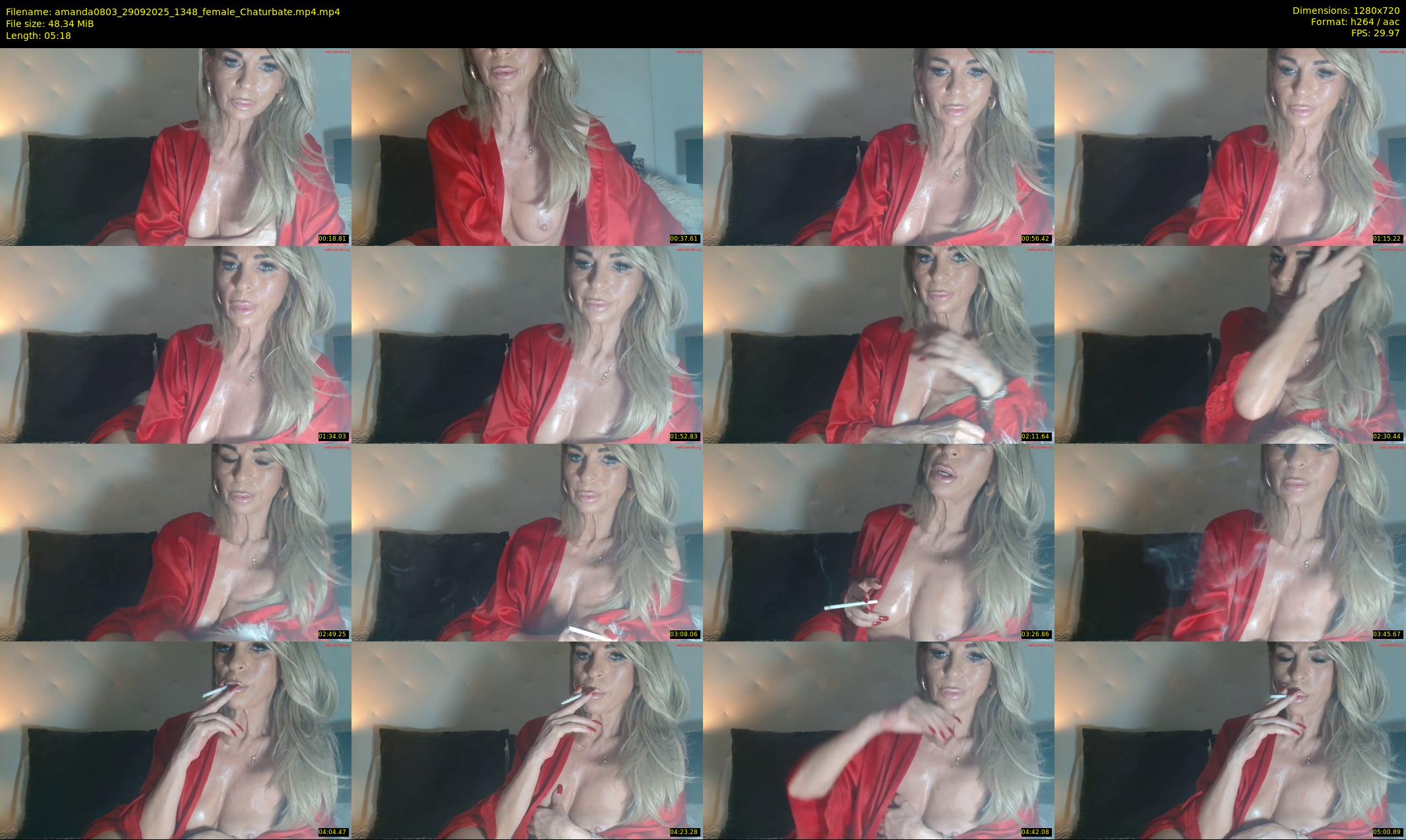 amanda0803 — 6 minute Chaturbate female cam show recording, 720p, Sep 29, 2025
