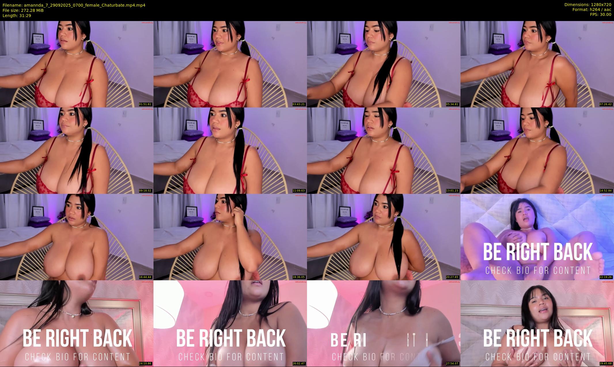 amannda_7 — 32 minute Chaturbate female cam show recording, 720p, Sep 29, 2025