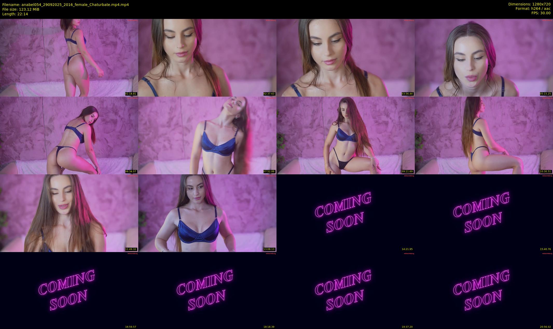 anabel054 — 23 minute Chaturbate female cam show recording, 720p, Sep 29, 2025