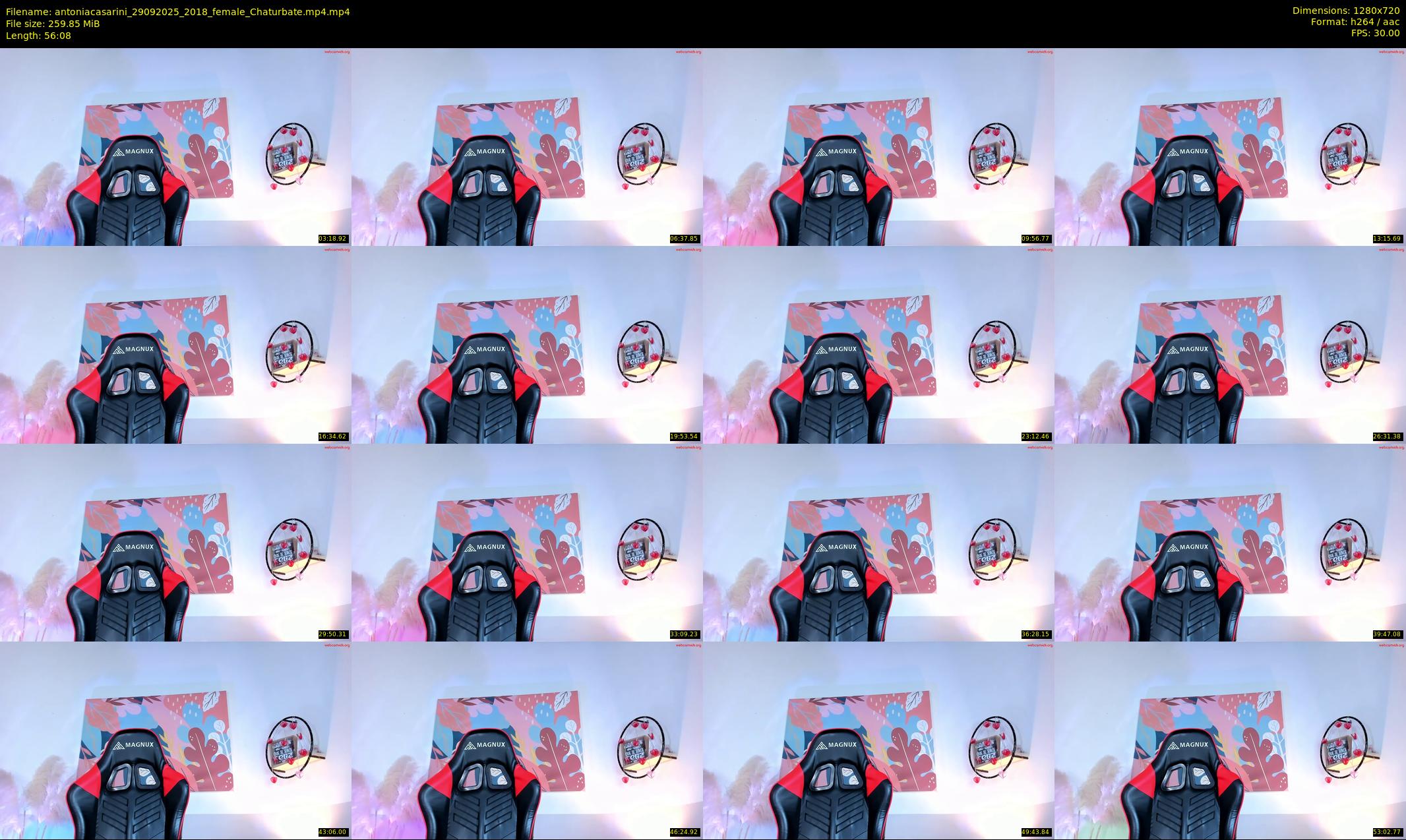 antoniacasarini — 57 minute Chaturbate female cam show recording, 720p, Sep 29, 2025