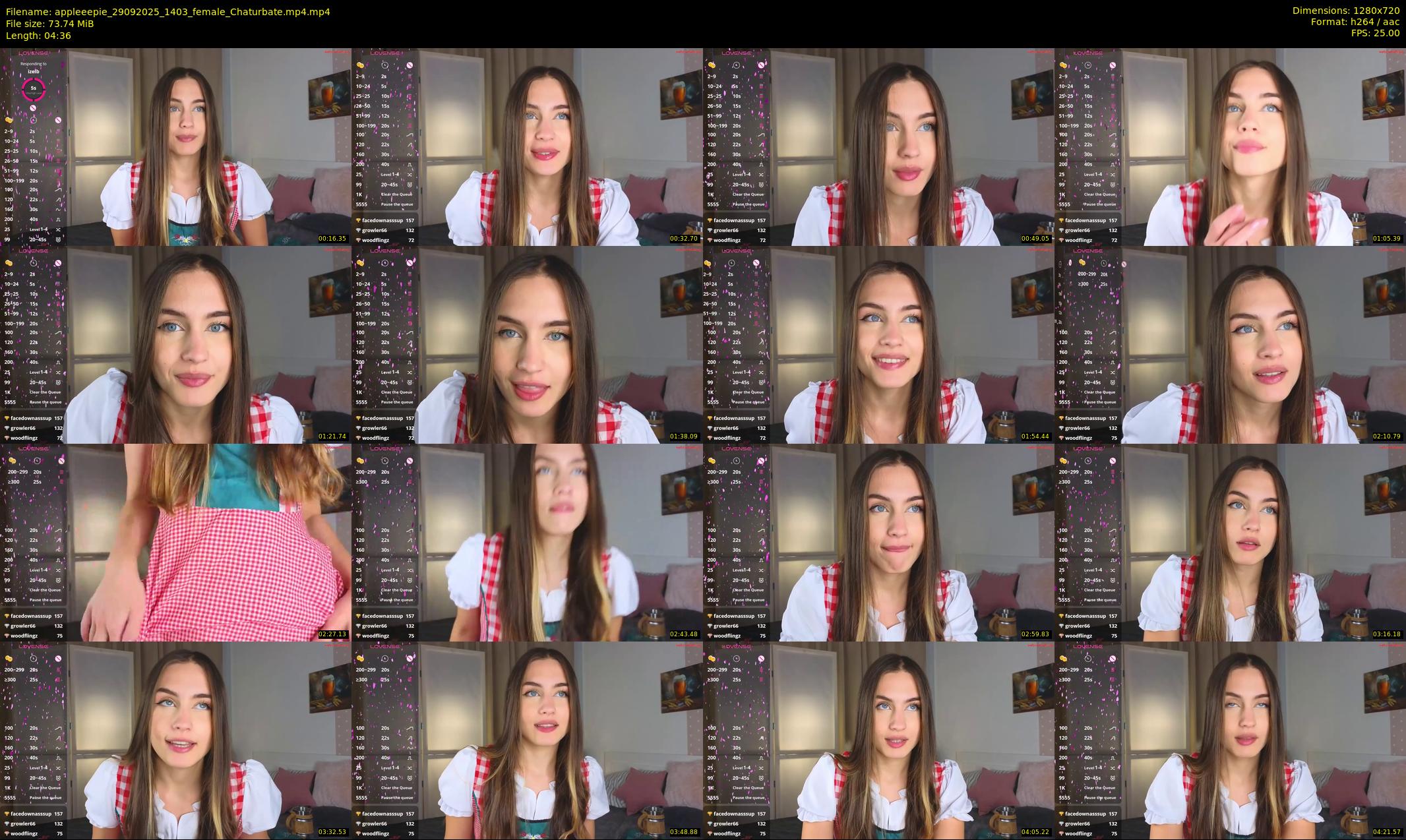 appleeepie — 5 minute Chaturbate female cam show recording, 720p, Sep 29, 2025