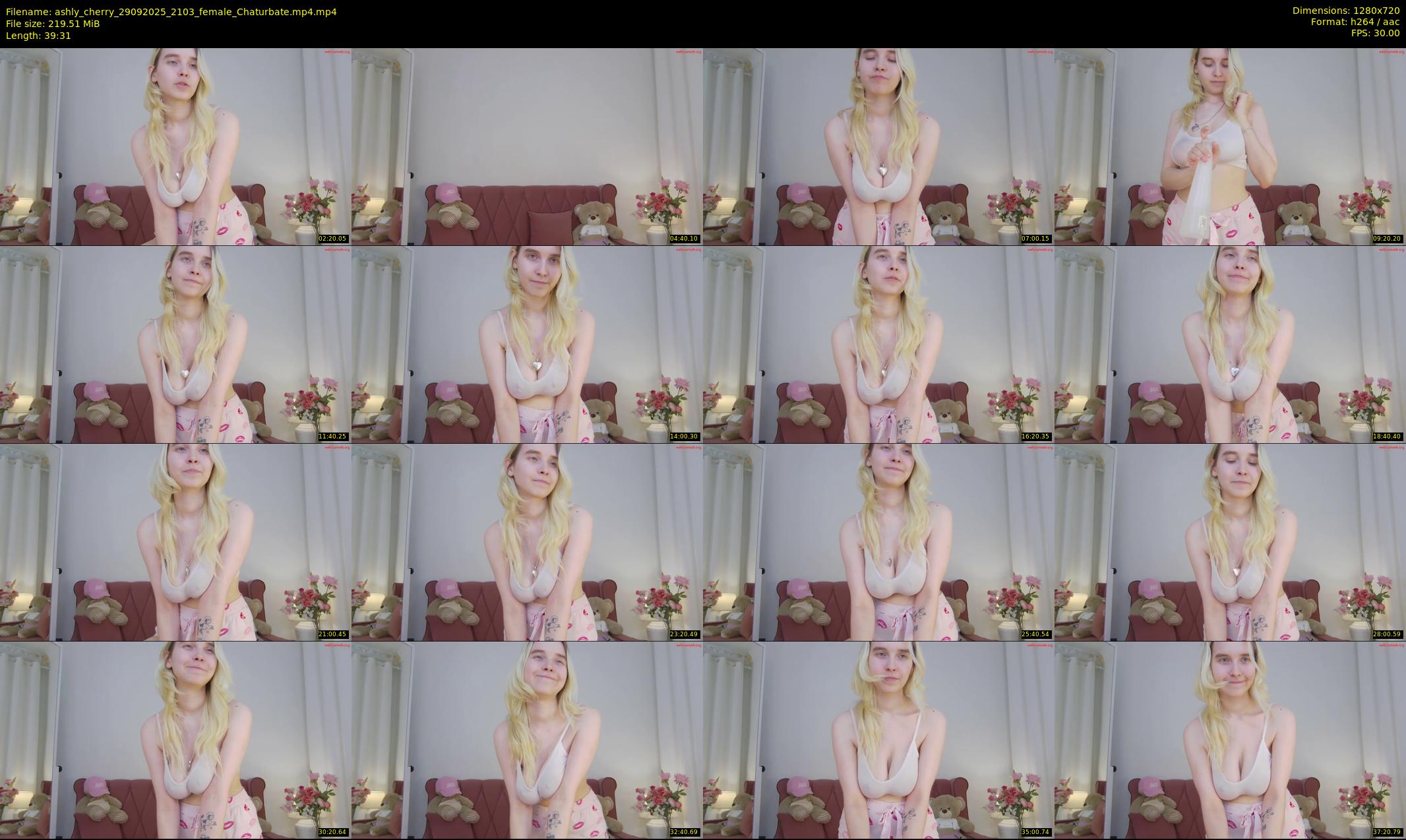 ashly_cherry — 40 minute Chaturbate female cam show recording, 720p, Sep 29, 2025