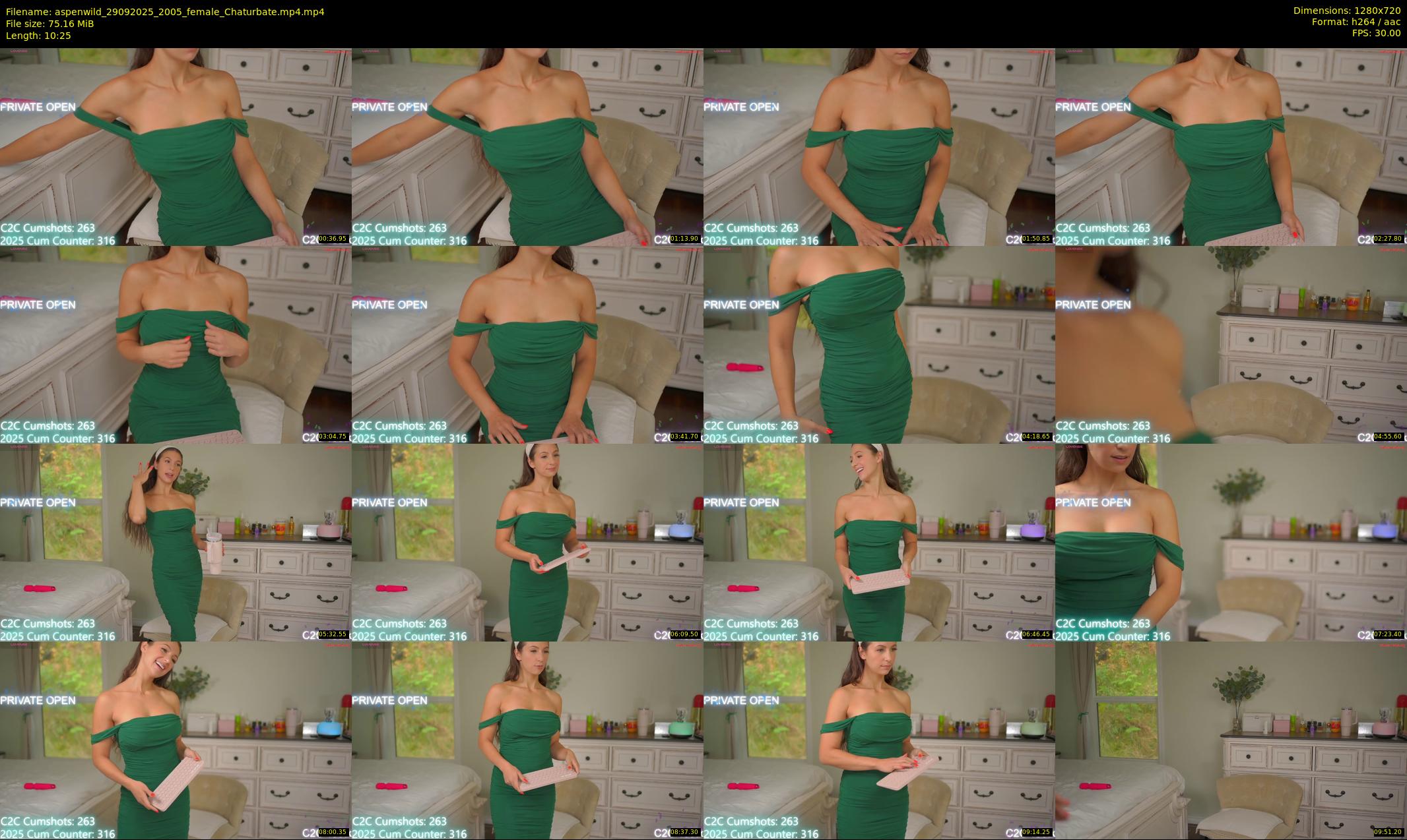 aspenwild — 11 minute Chaturbate female cam show recording, 720p, Sep 29, 2025