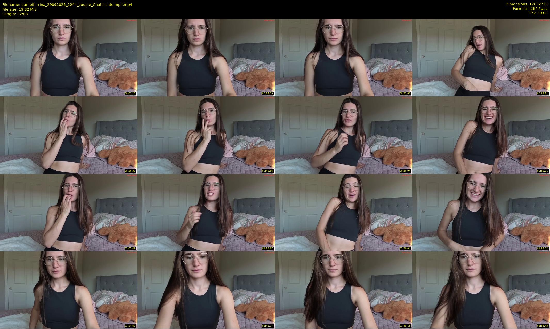 bambifarrina — 3 minute Chaturbate couple cam show recording, 720p, Sep 29, 2025