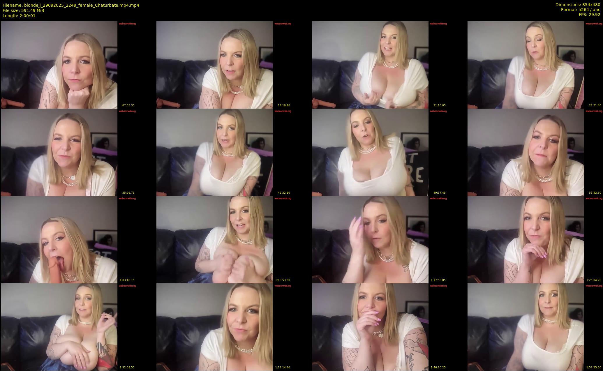 blondejj — 121 minute Chaturbate female cam show recording, 480p, Sep 29, 2025
