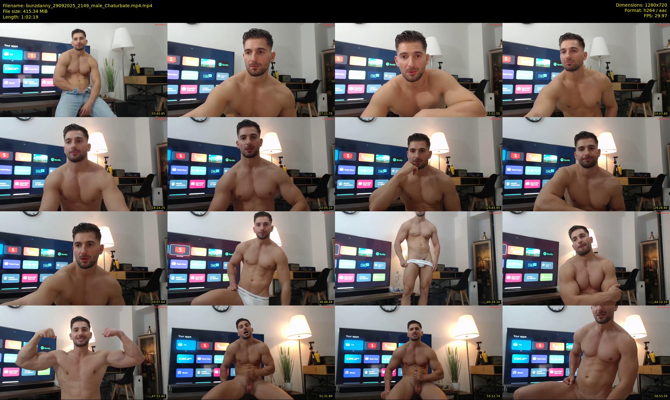 bunzdanny — 63 minute Chaturbate male cam show recording, 720p, Sep 29, 2025