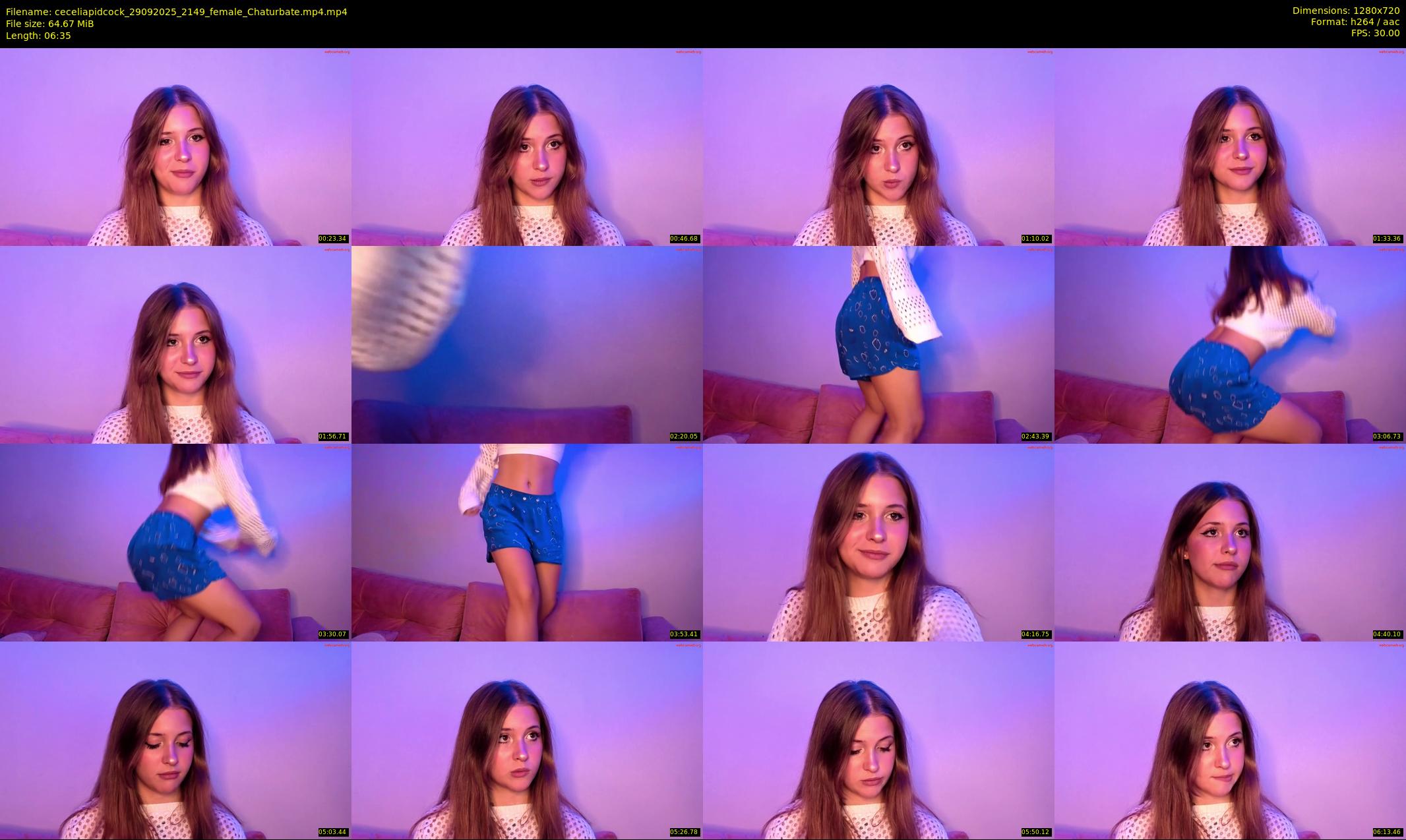 ceceliapidcock — 7 minute Chaturbate female cam show recording, 720p, Sep 29, 2025