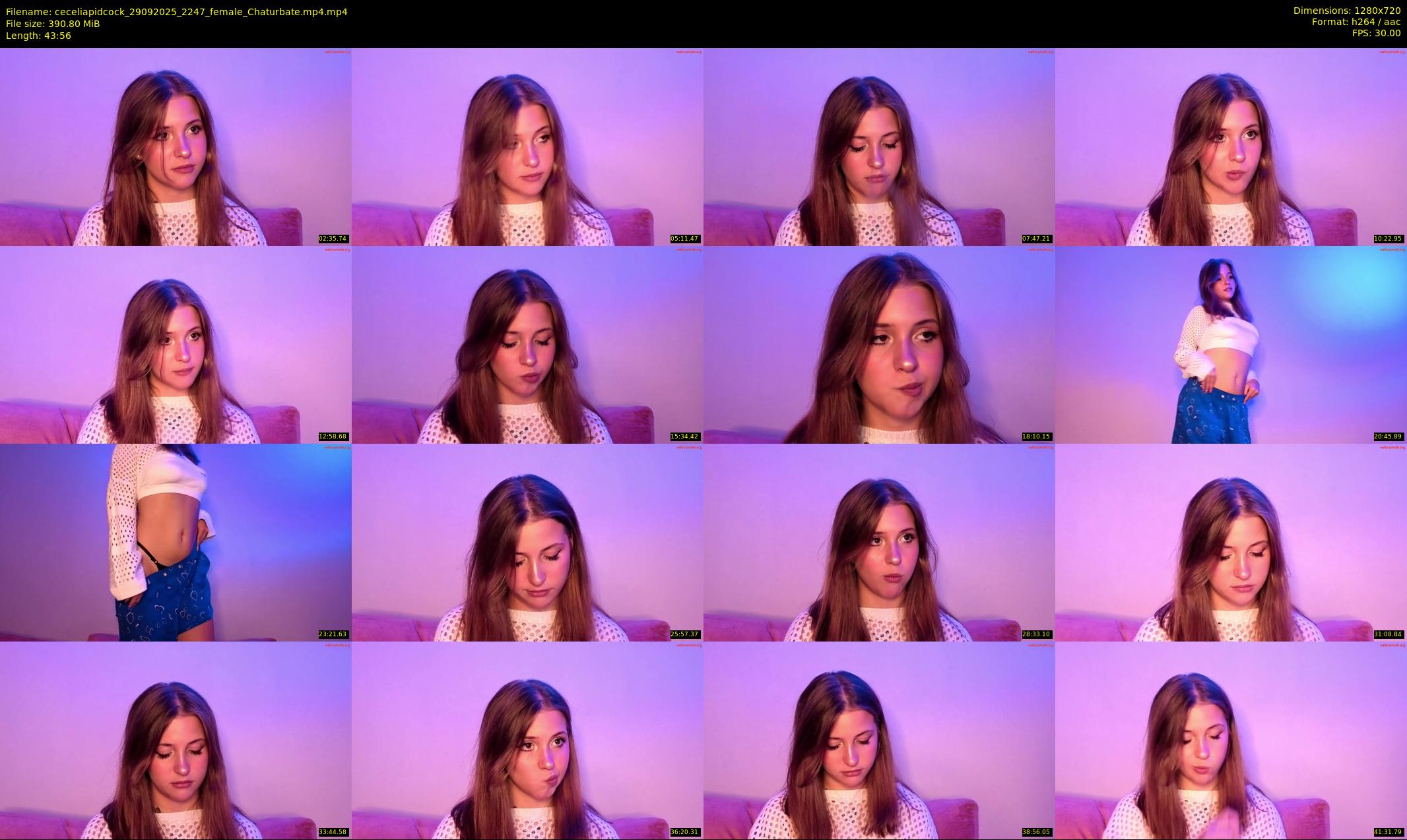 ceceliapidcock — 44 minute Chaturbate female cam show recording, 720p, Sep 29, 2025