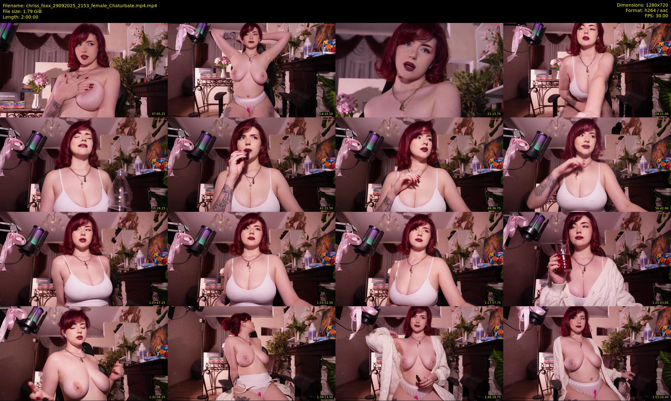 chriss_foxx — 120 minute Chaturbate female cam show recording, 720p, Sep 29, 2025