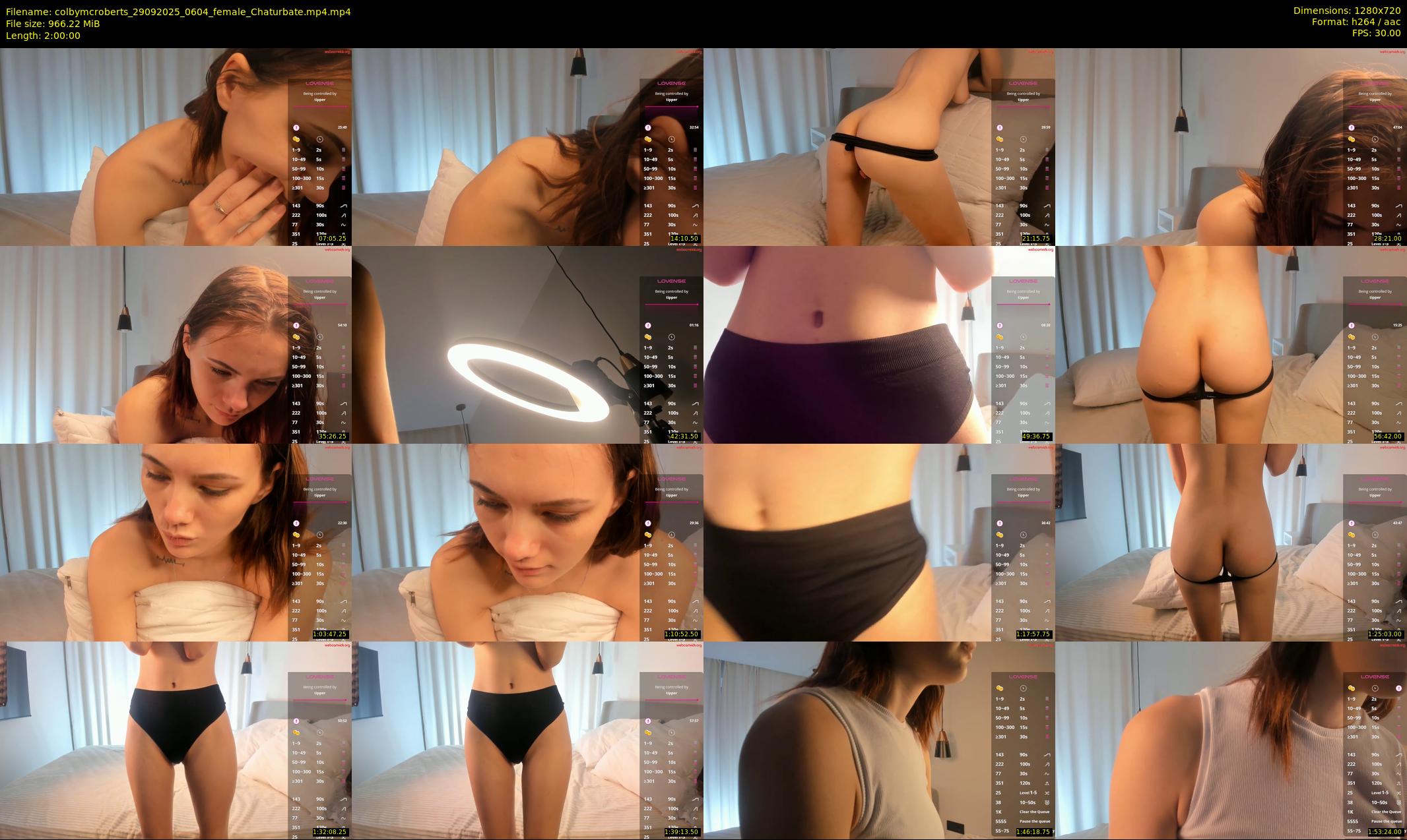 colbymcroberts — 120 minute Chaturbate female cam show recording, 720p, Sep 29, 2025