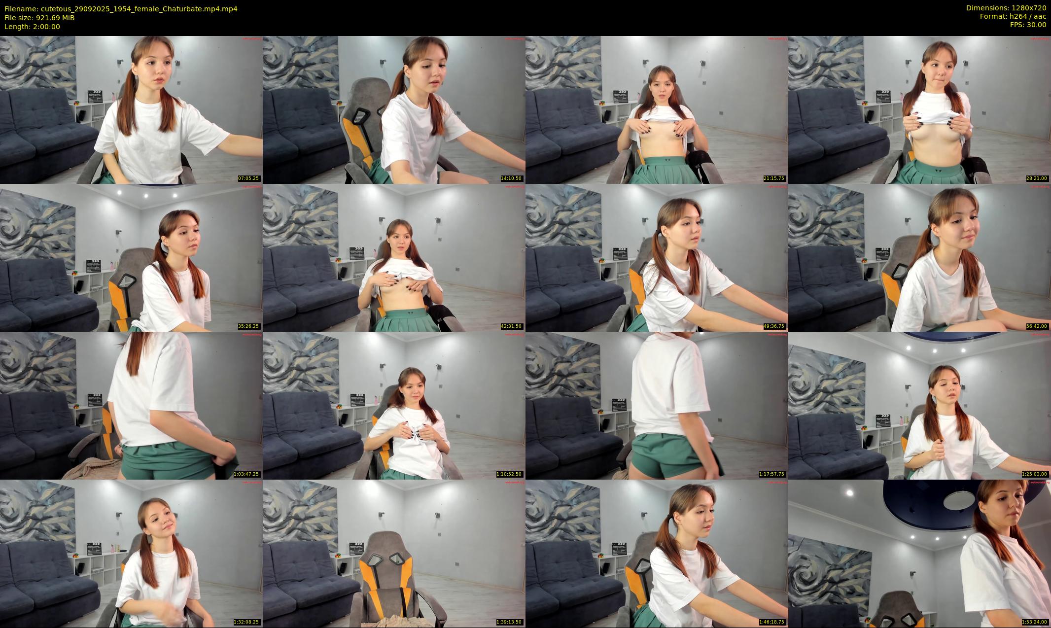 cutetous — 120 minute Chaturbate female cam show recording, 720p, Sep 29, 2025