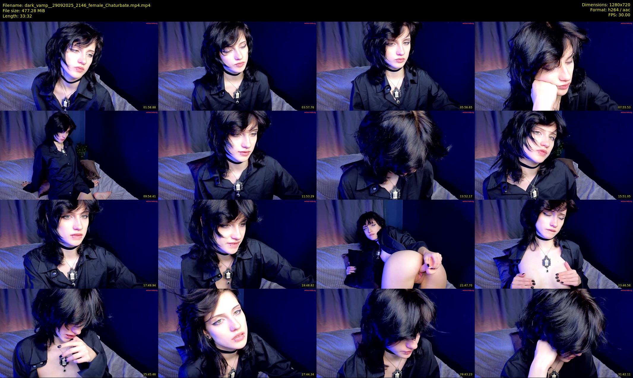 dark_vamp_ — 34 minute Chaturbate female cam show recording, 720p, Sep 29, 2025