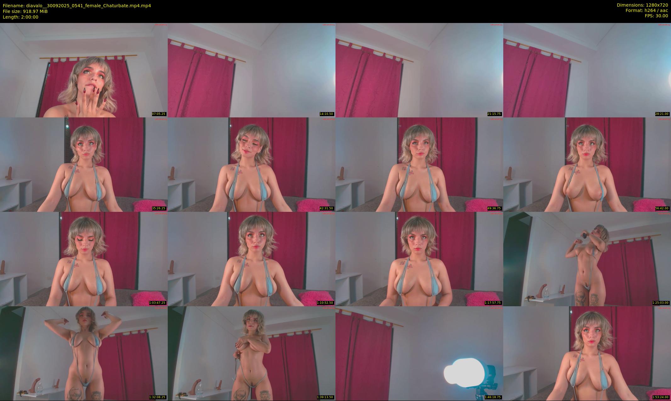 diavalo_ — 120 minute Chaturbate female cam show recording, 720p, Sep 30, 2025