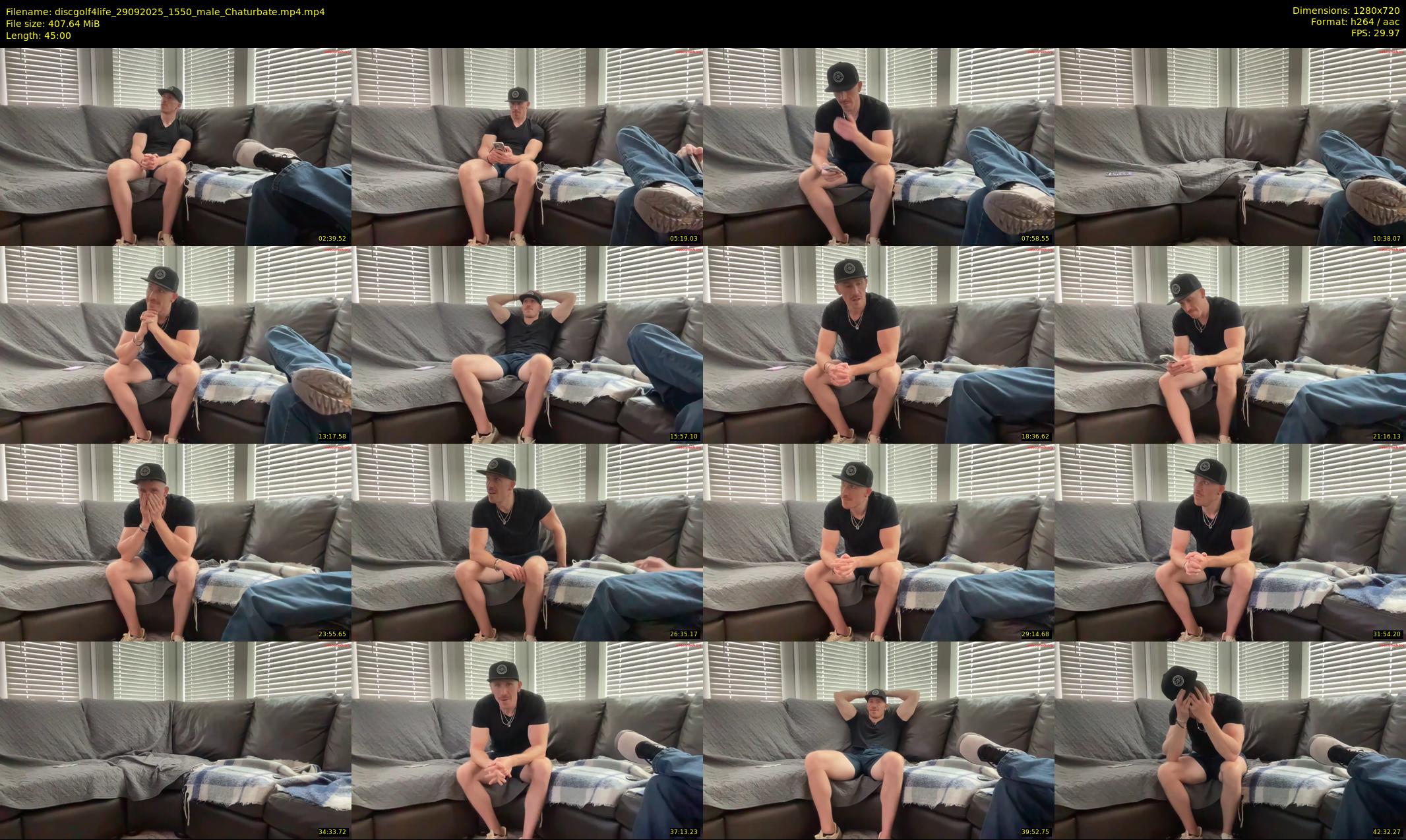 discgolf4life — 45 minute Chaturbate male cam show recording, 720p, Sep 29, 2025
