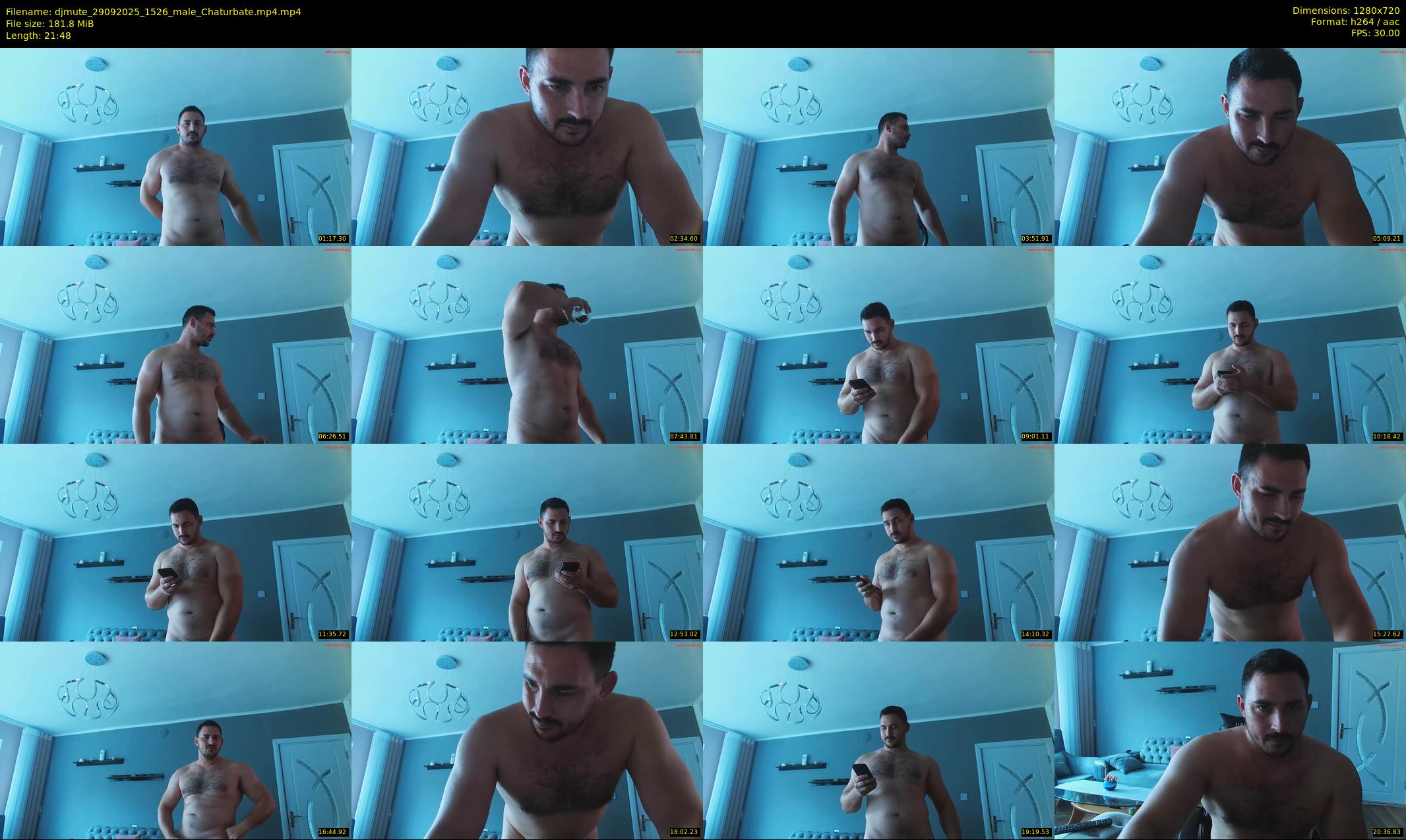 djmute — 22 minute Chaturbate male cam show recording, 720p, Sep 29, 2025