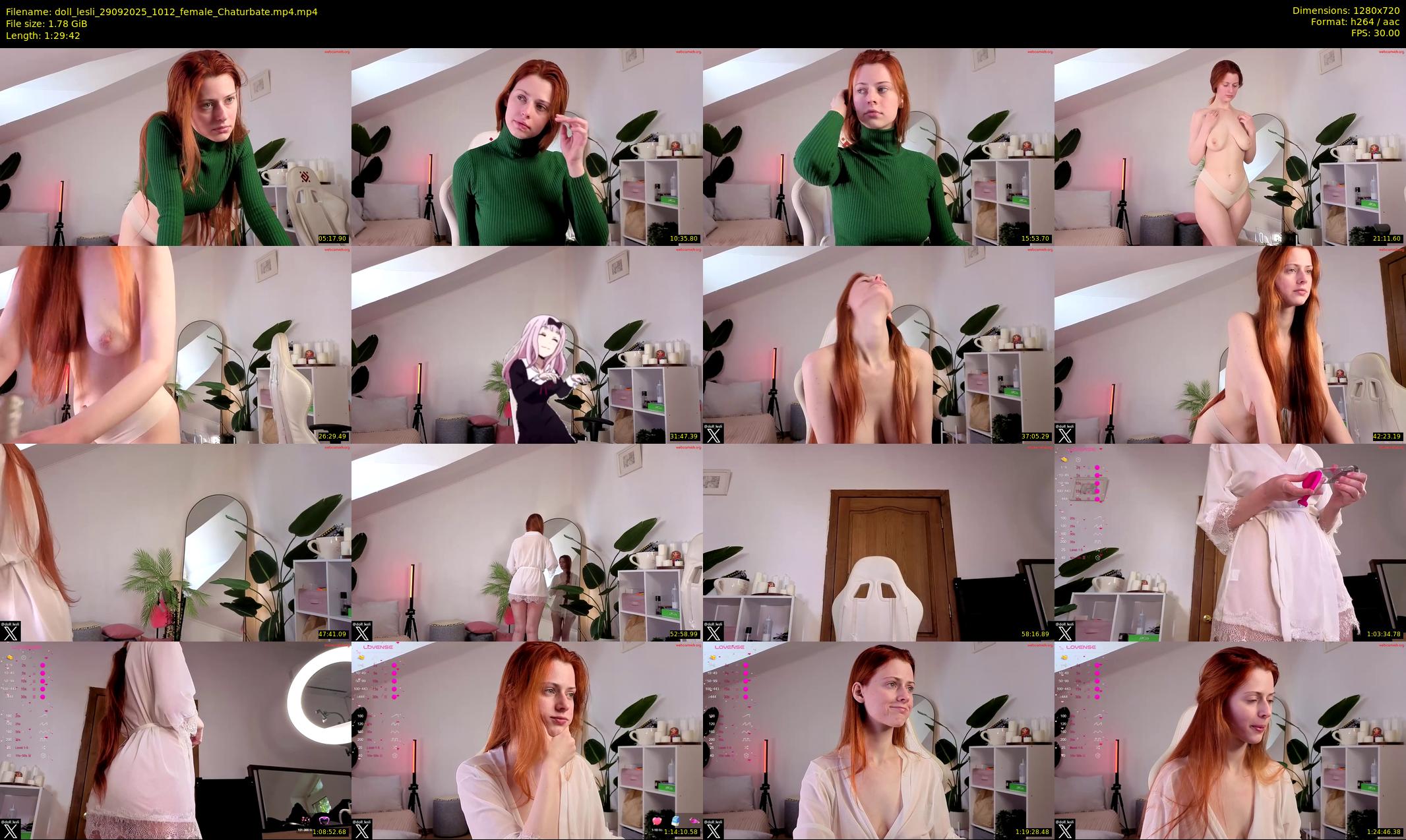 doll_lesli — 90 minute Chaturbate female cam show recording, 720p, Sep 29, 2025