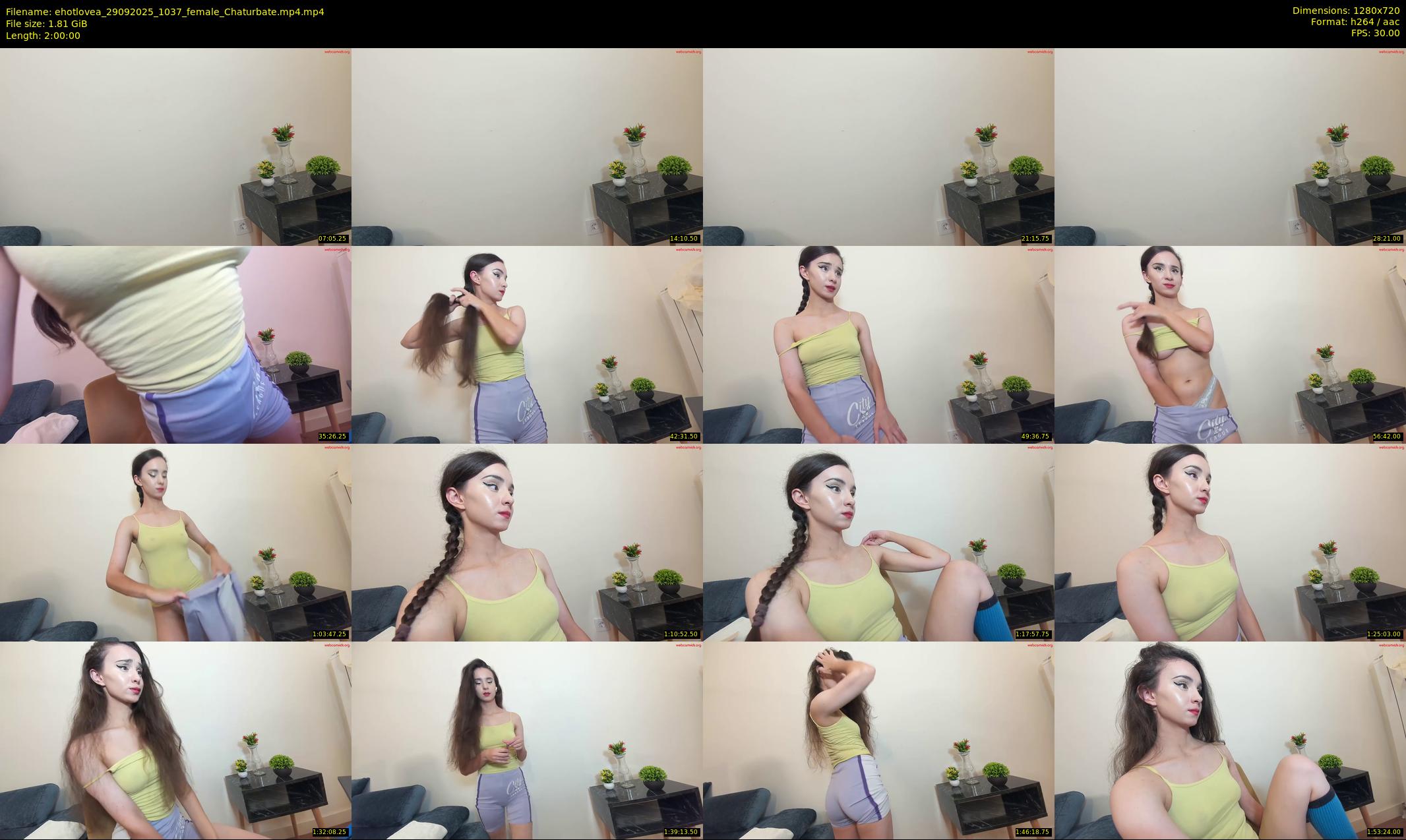ehotlovea — 120 minute Chaturbate female cam show recording, 720p, Sep 29, 2025