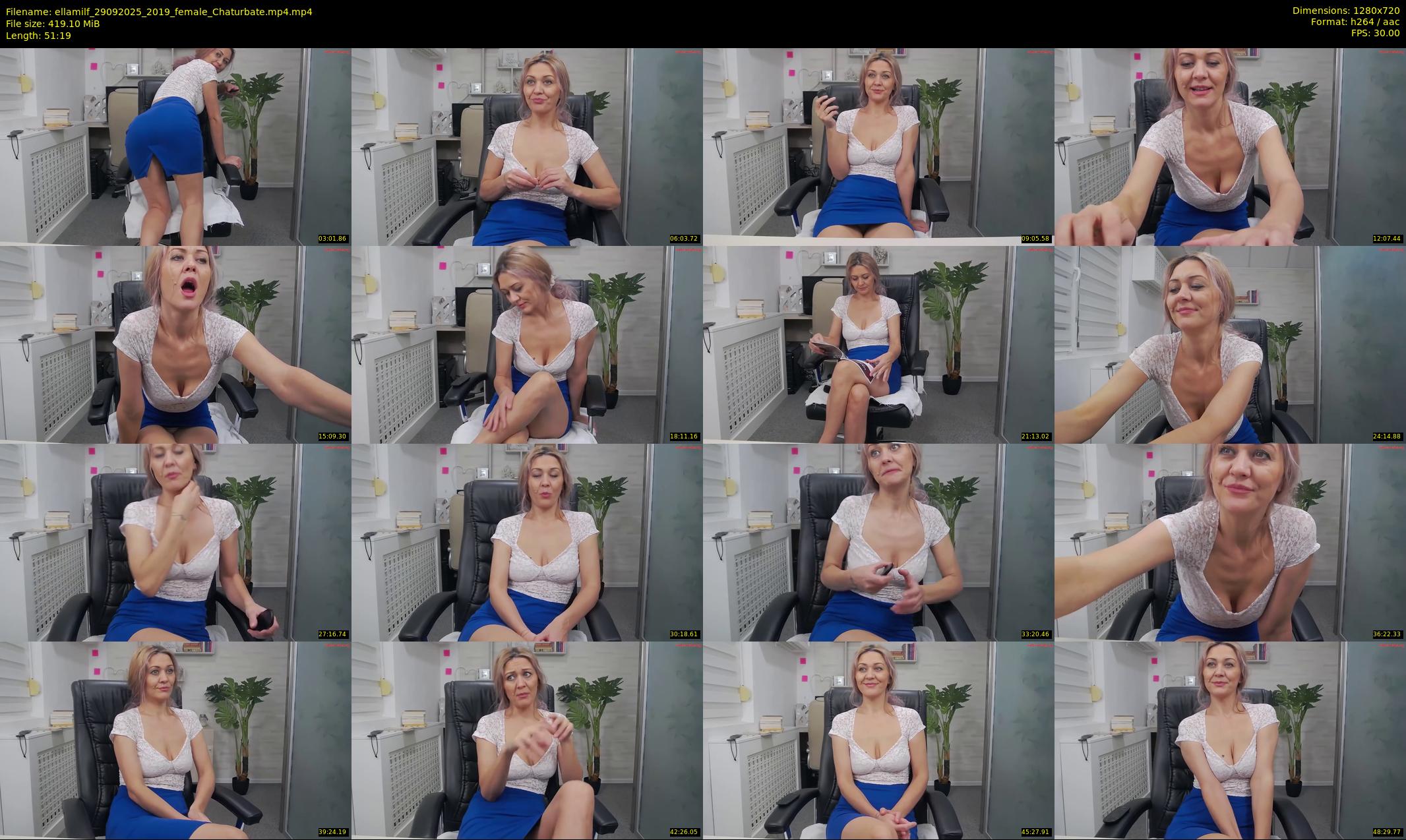 ellamilf — 52 minute Chaturbate female cam show recording, 720p, Sep 29, 2025