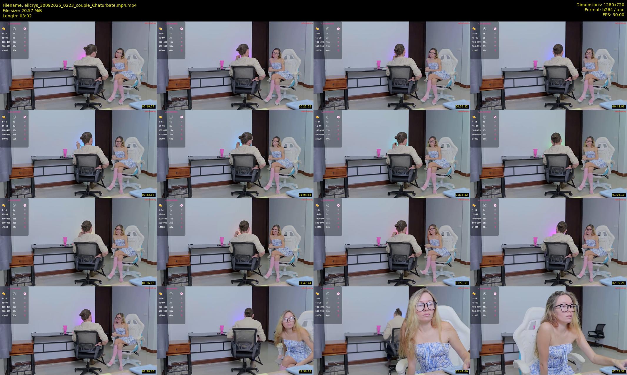 ellcrys — 4 minute Chaturbate couple cam show recording, 720p, Sep 30, 2025