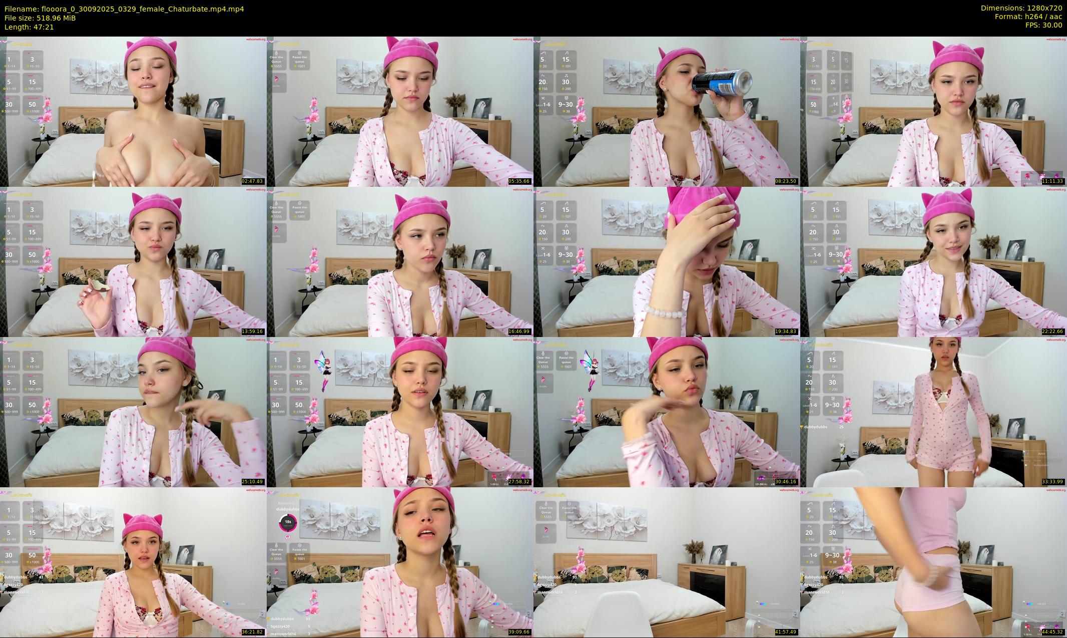 flooora_0 — 48 minute Chaturbate couple cam show recording, 720p, Sep 30, 2025