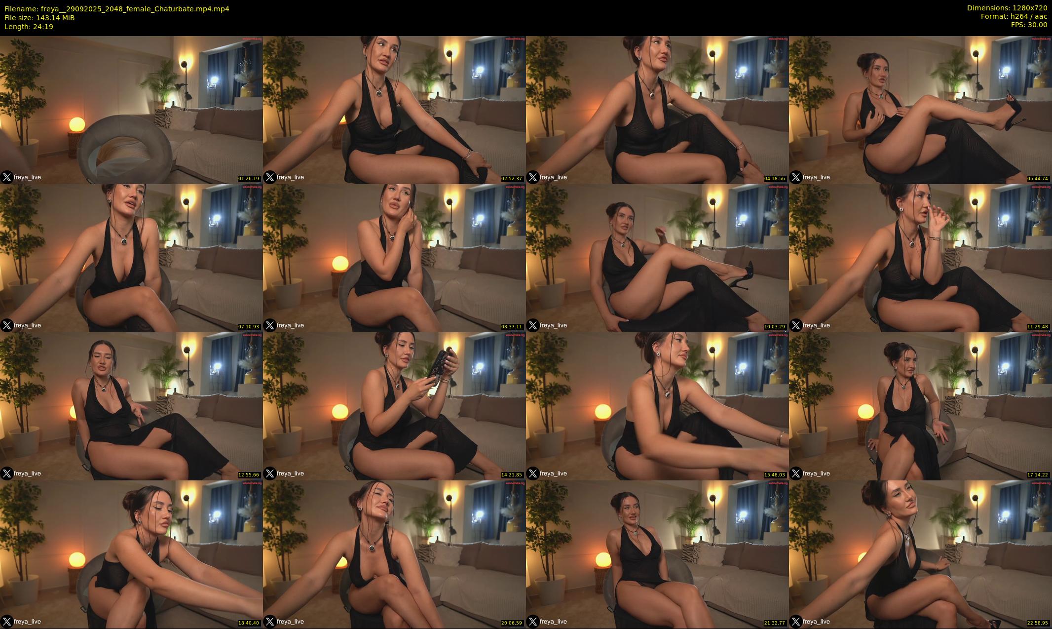 freya_ — 25 minute Chaturbate female cam show recording, 720p, Sep 29, 2025