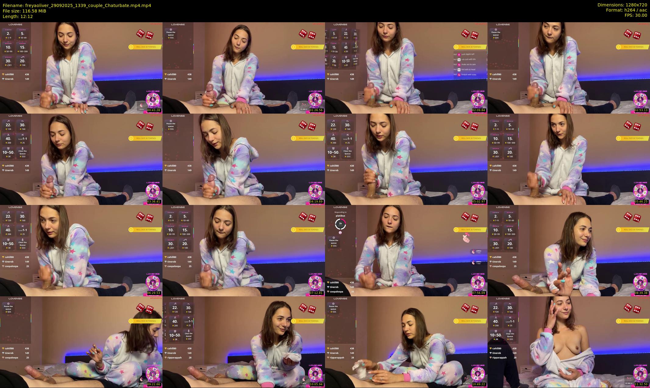 freyaoliver — 13 minute Chaturbate couple cam show recording, 720p, Sep 29, 2025