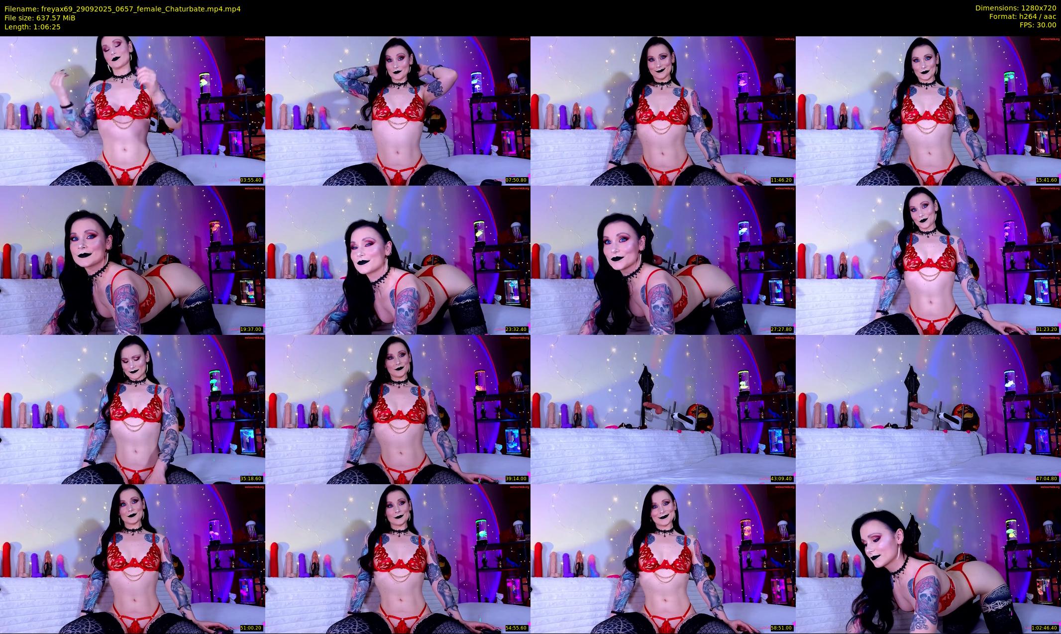 freyax69 — 67 minute Chaturbate female cam show recording, 720p, Sep 29, 2025