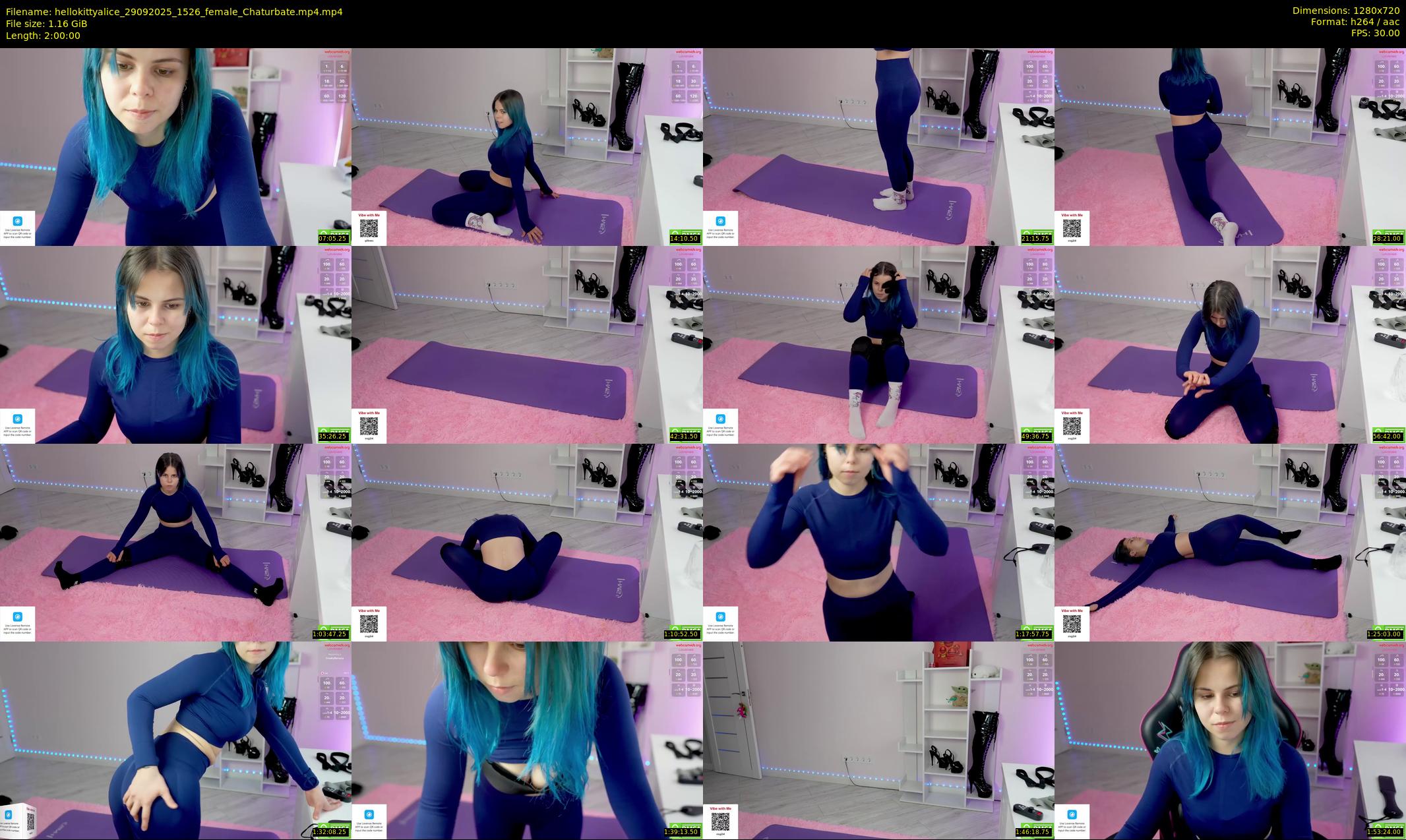 hellokittyalice — 120 minute Chaturbate female cam show recording, 720p, Sep 29, 2025