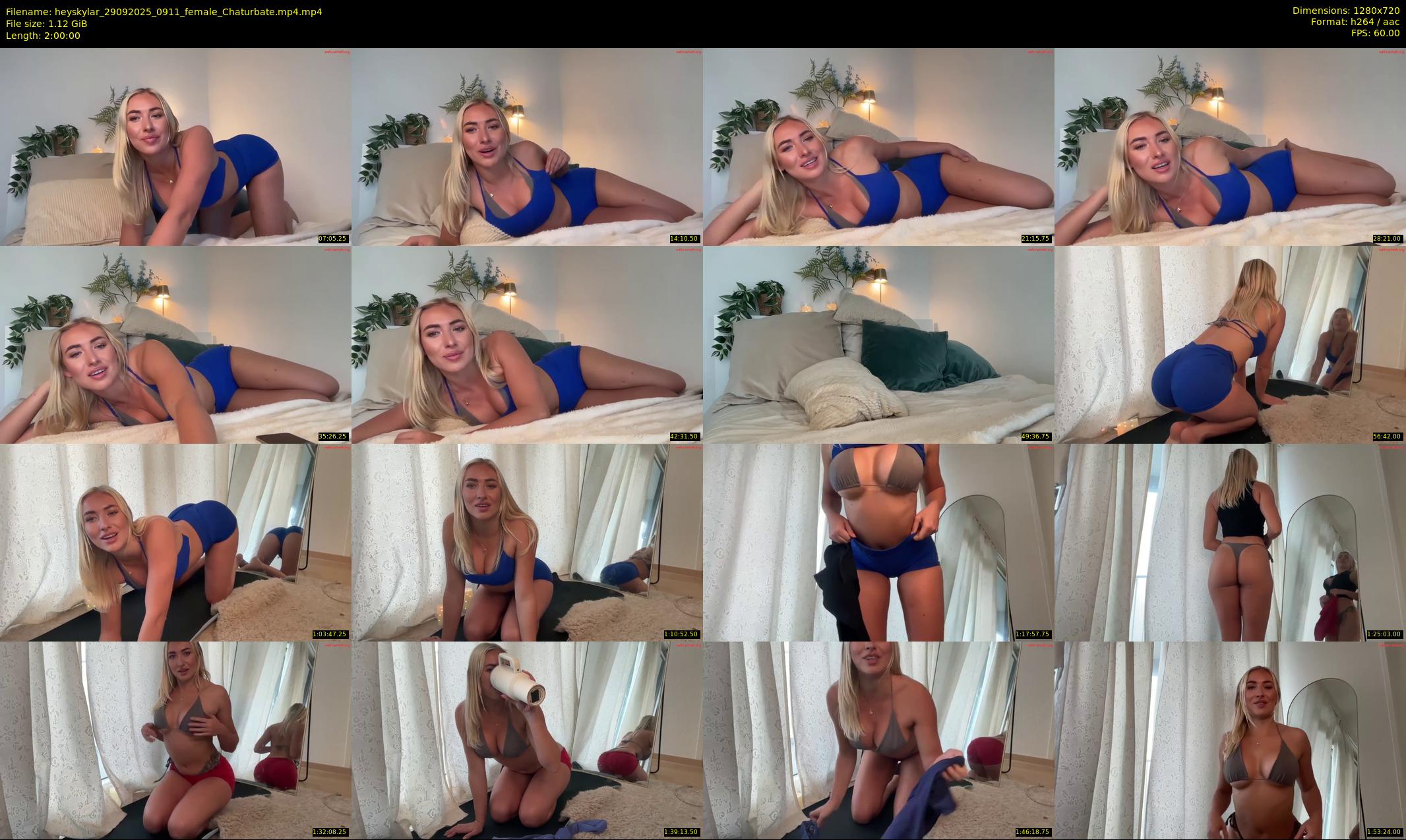 heyskylar — 120 minute Chaturbate female cam show recording, 720p, Sep 29, 2025