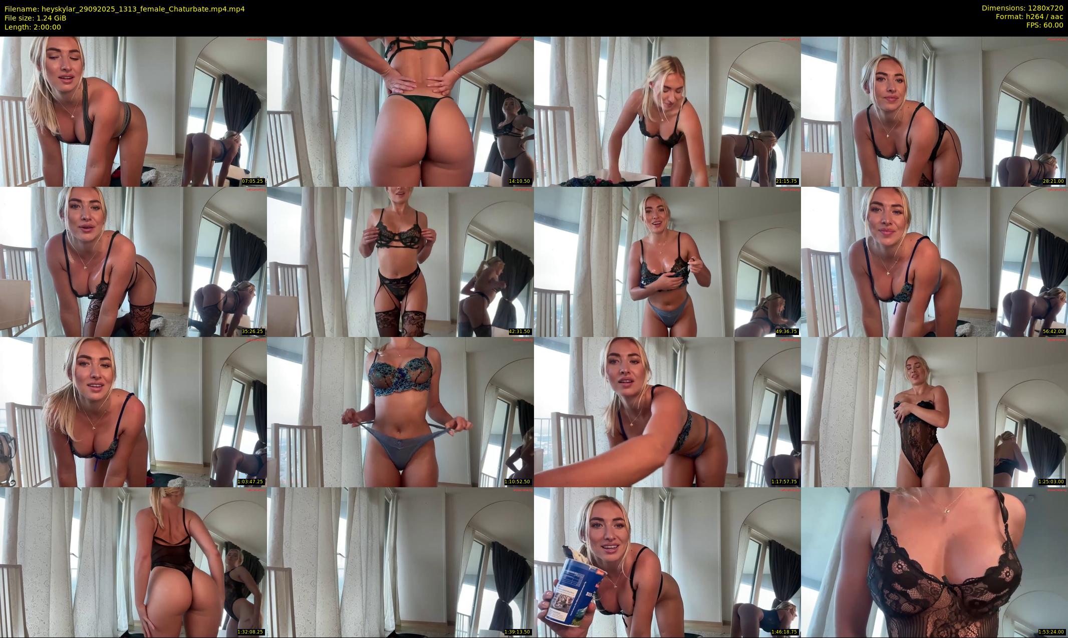 heyskylar — 120 minute Chaturbate female cam show recording, 720p, Sep 29, 2025