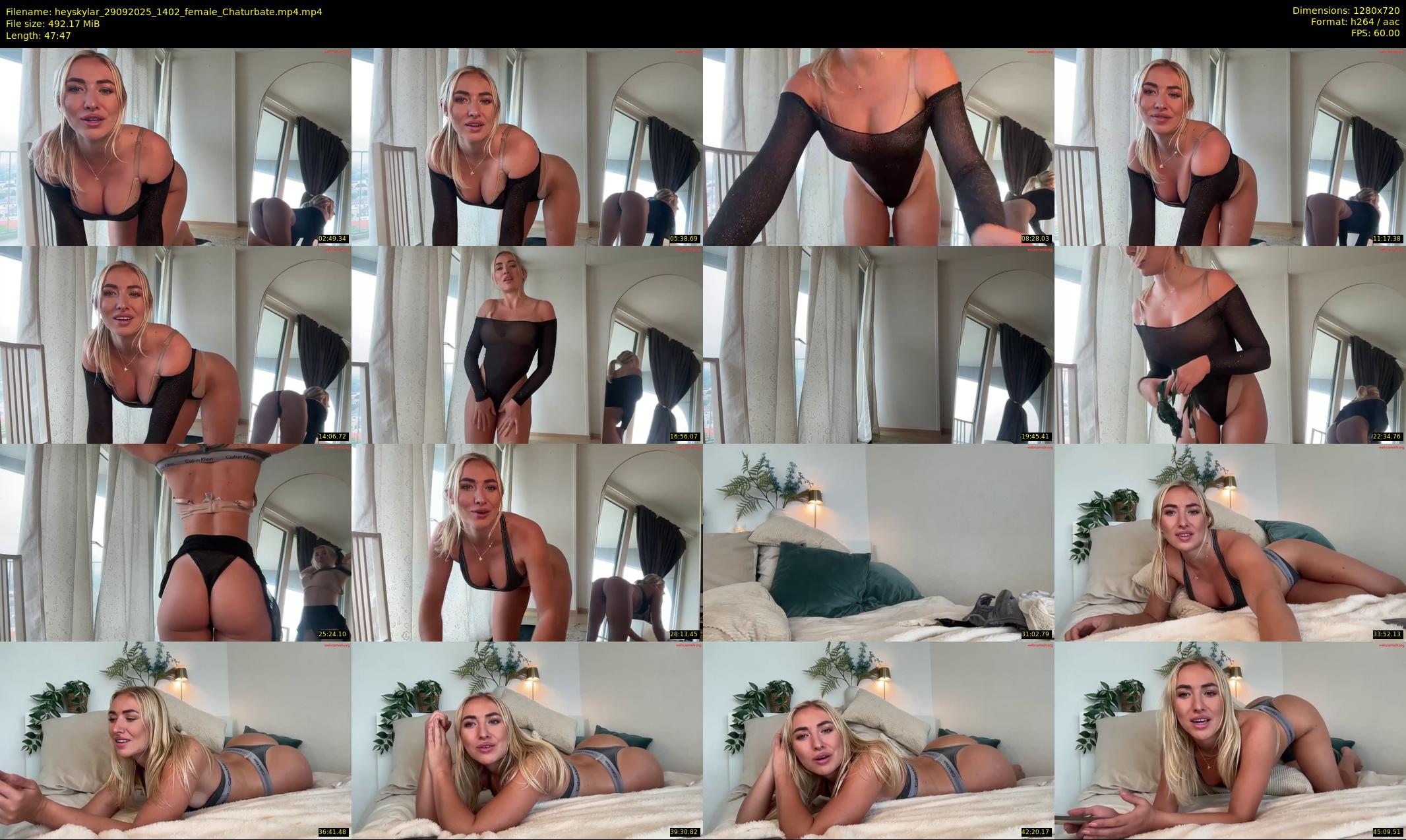 heyskylar — 48 minute Chaturbate female cam show recording, 720p, Sep 29, 2025