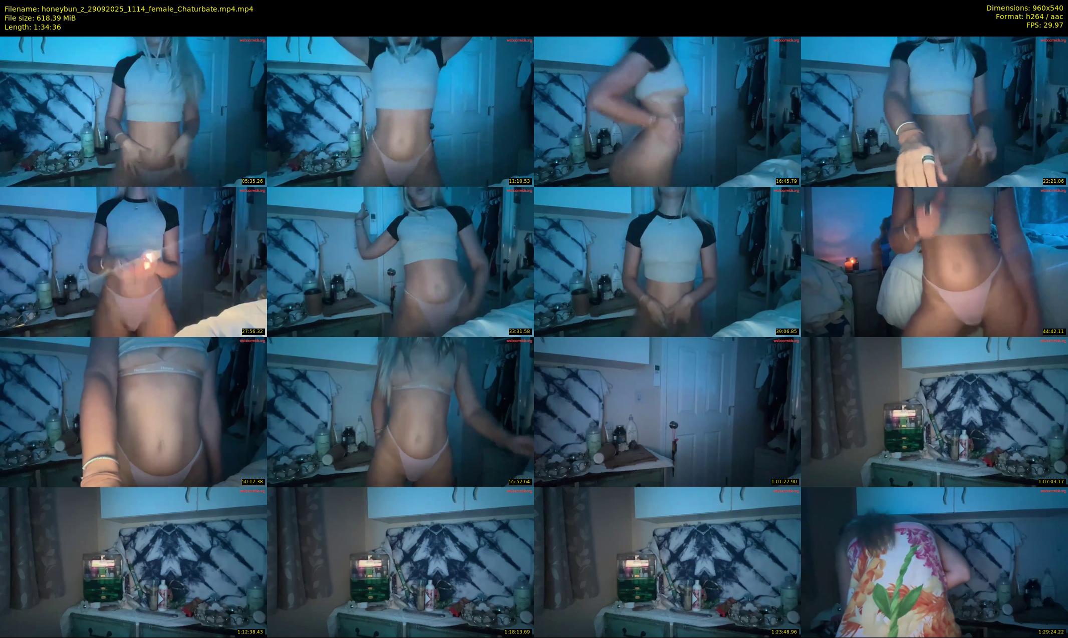 honeybun_z — 95 minute Chaturbate female cam show recording, 480p, Sep 29, 2025
