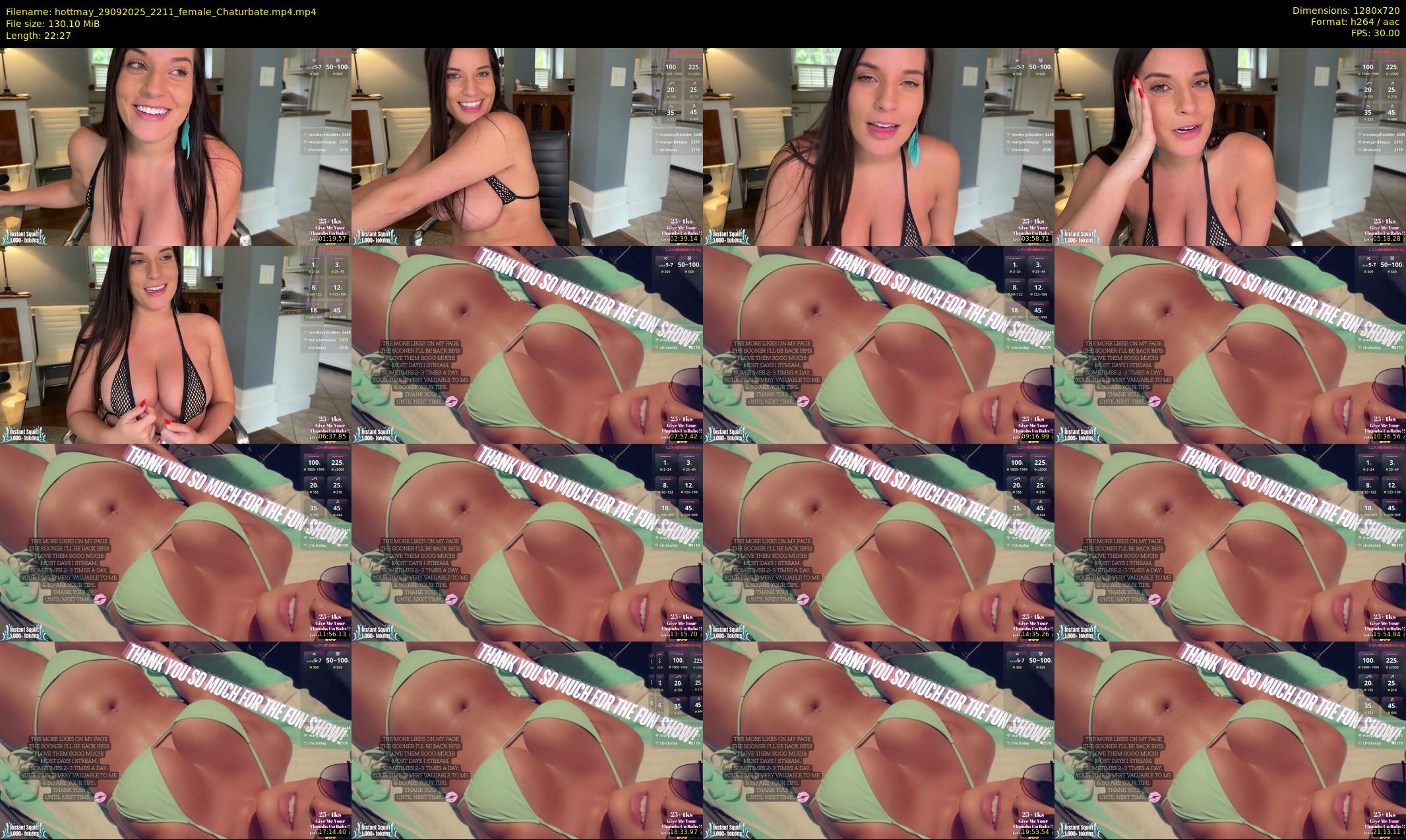 hottmay — 23 minute Chaturbate female cam show recording, 720p, Sep 29, 2025