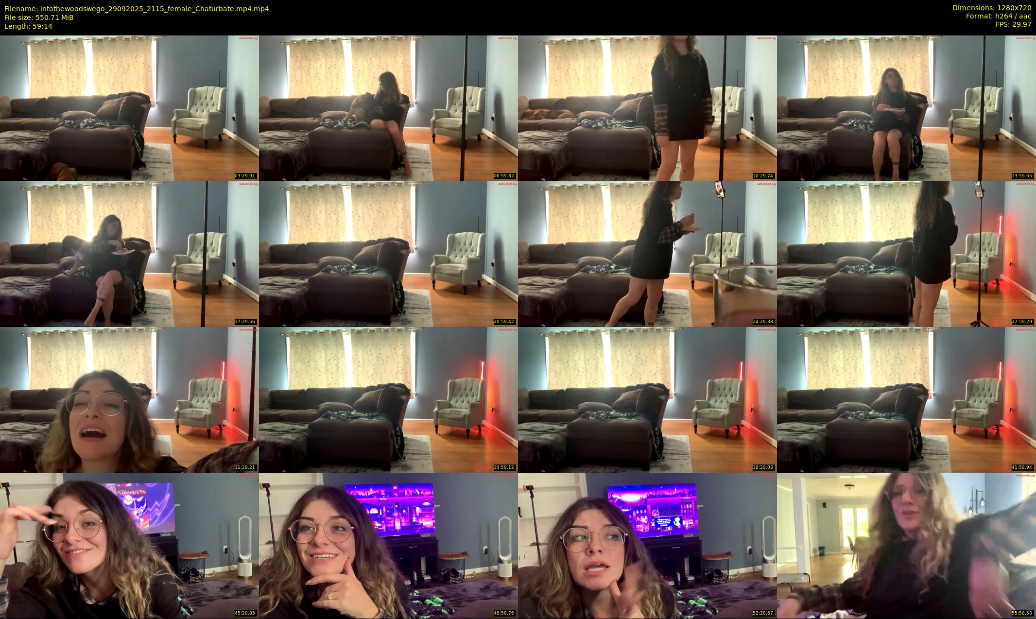 intothewoodswego — 60 minute Chaturbate female cam show recording, 720p, Sep 29, 2025