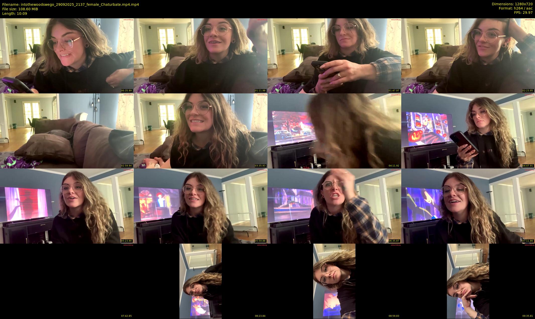 intothewoodswego — 11 minute Chaturbate female cam show recording, 720p, Sep 29, 2025