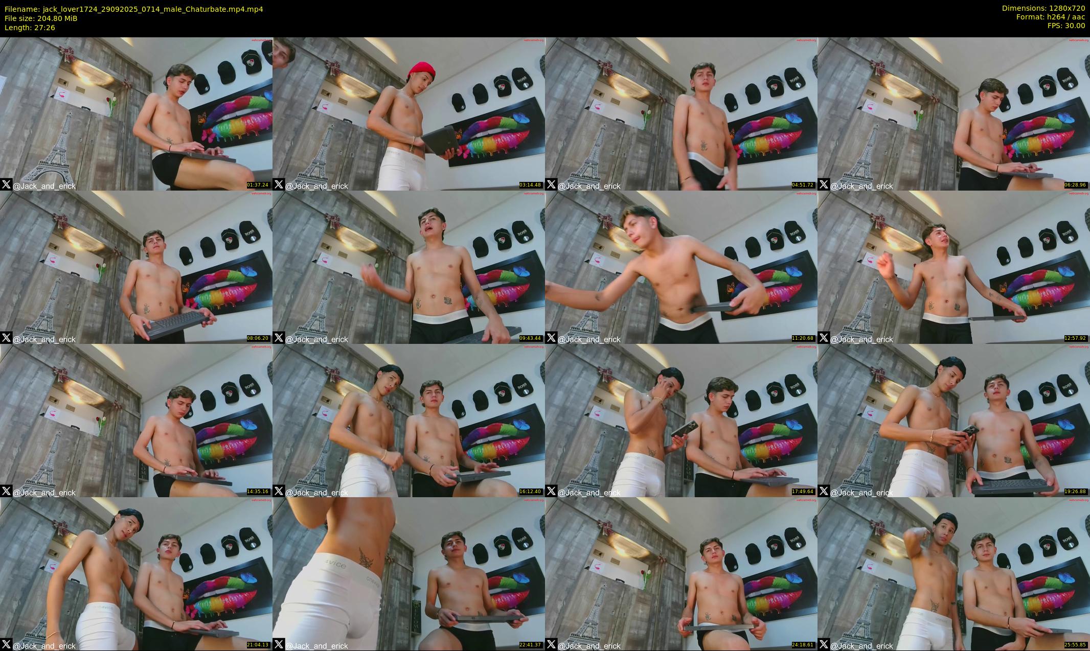 jack_lover1724 — 28 minute Chaturbate male cam show recording, 720p, Sep 29, 2025