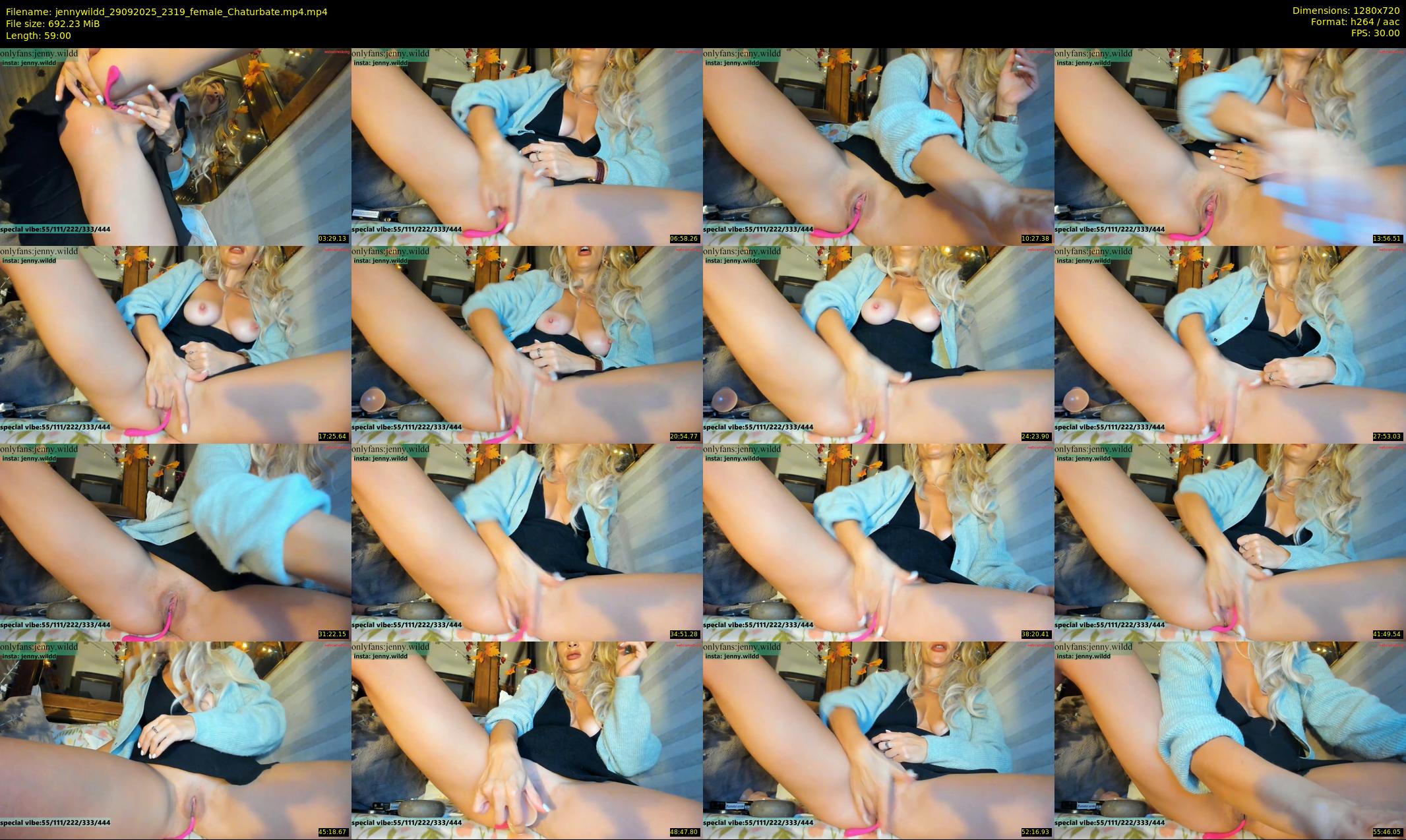 jennywildd — 59 minute Chaturbate female cam show recording, 720p, Sep 29, 2025