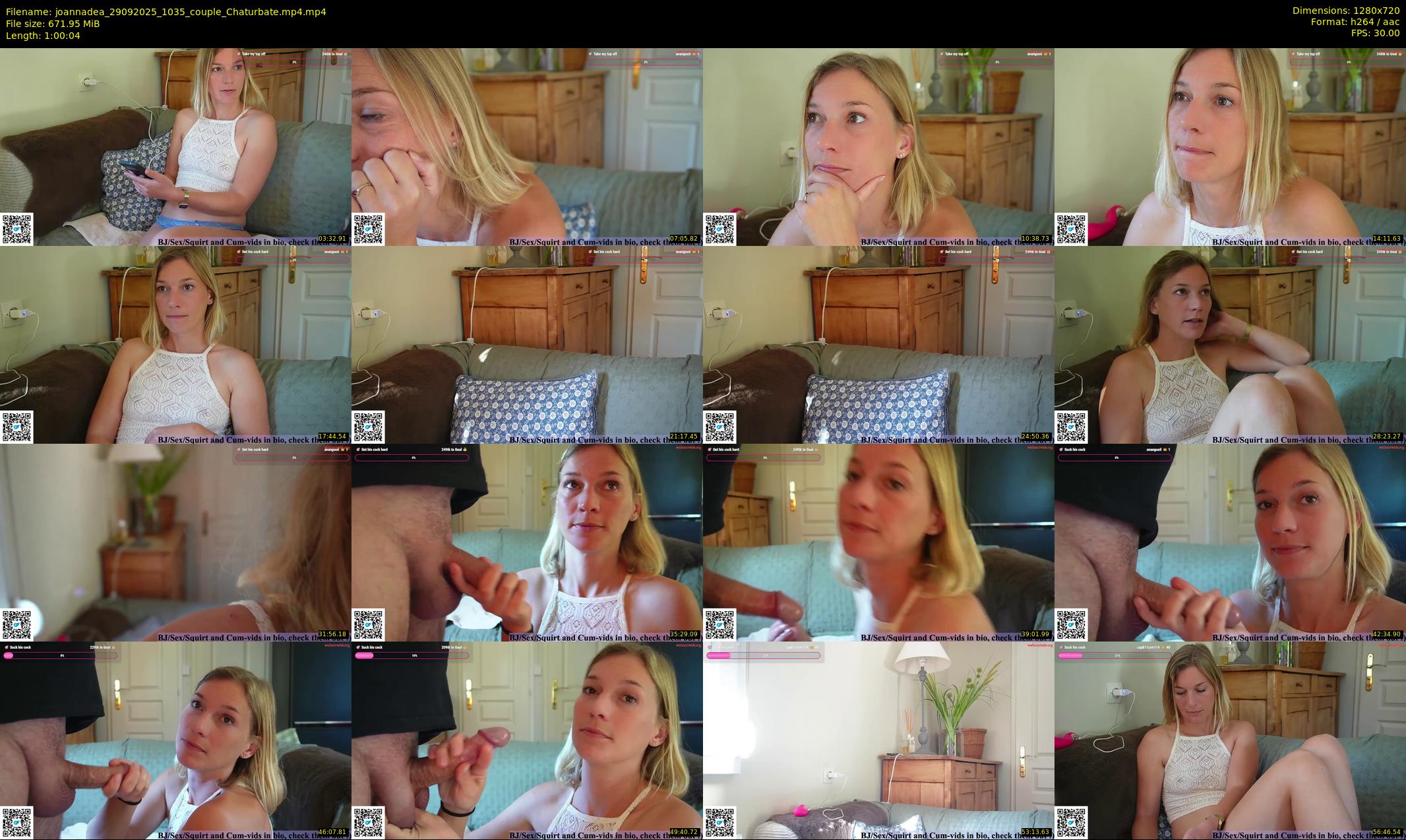 joannadea — 61 minute Chaturbate female cam show recording, 720p, Sep 29, 2025