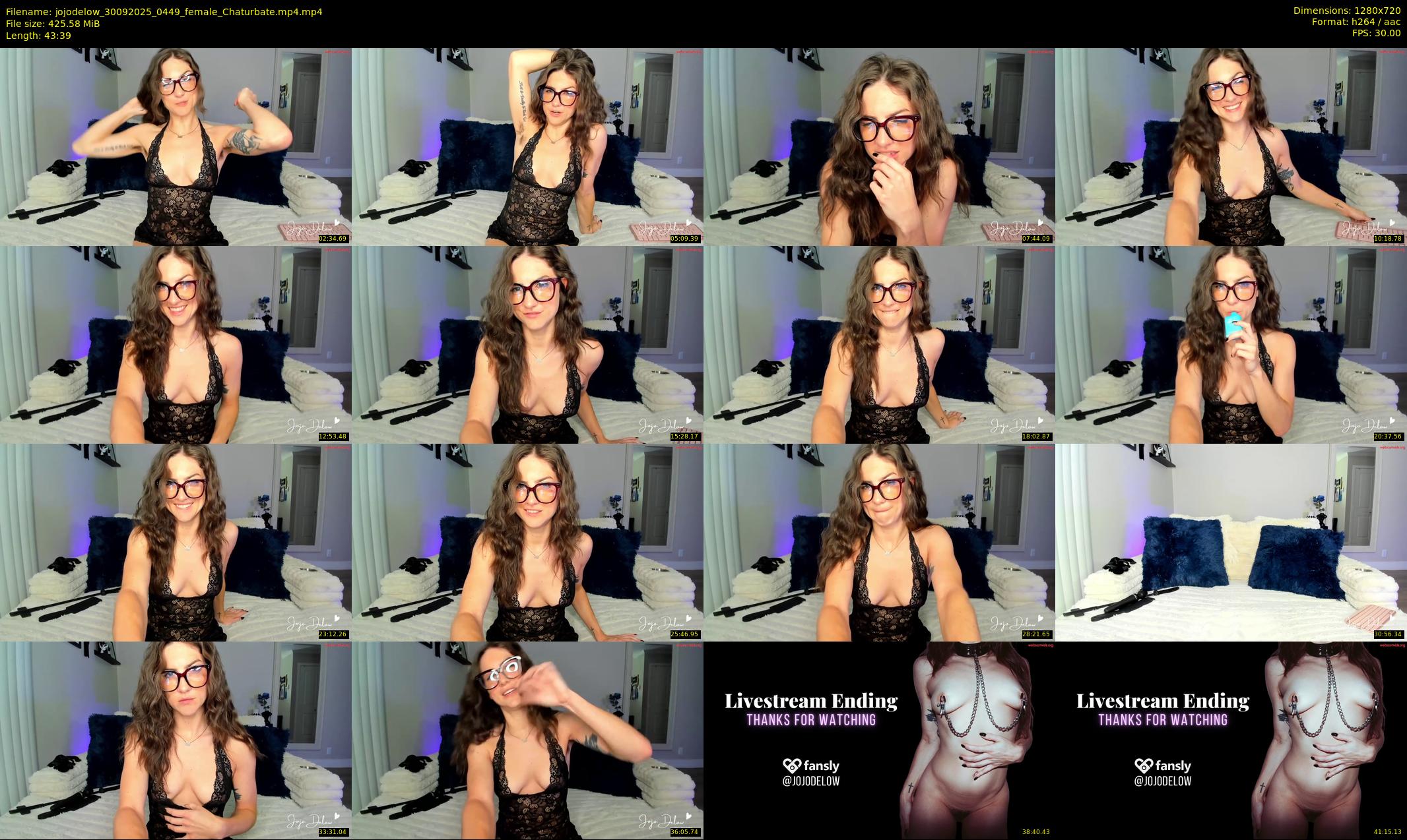 jojodelow — 44 minute Chaturbate female cam show recording, 720p, Sep 30, 2025